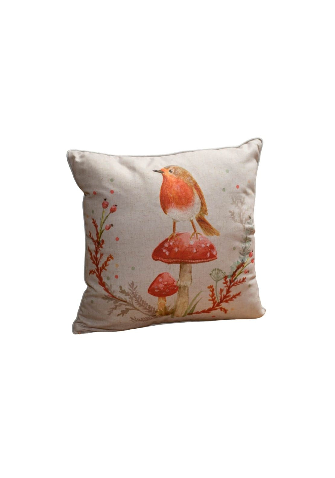 The Home Collection Woodland Robin Cushion - Multi 2 Shaws Department Stores
