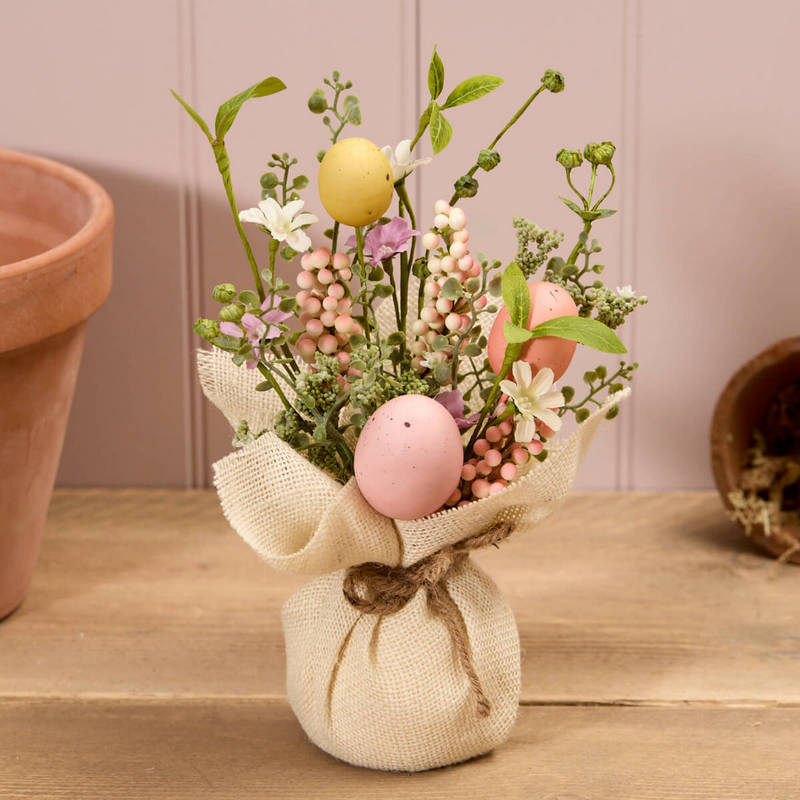 The Home Collection Faux Flower Table Decoration With Eggs - Spring Décor 1 Shaws Department Stores