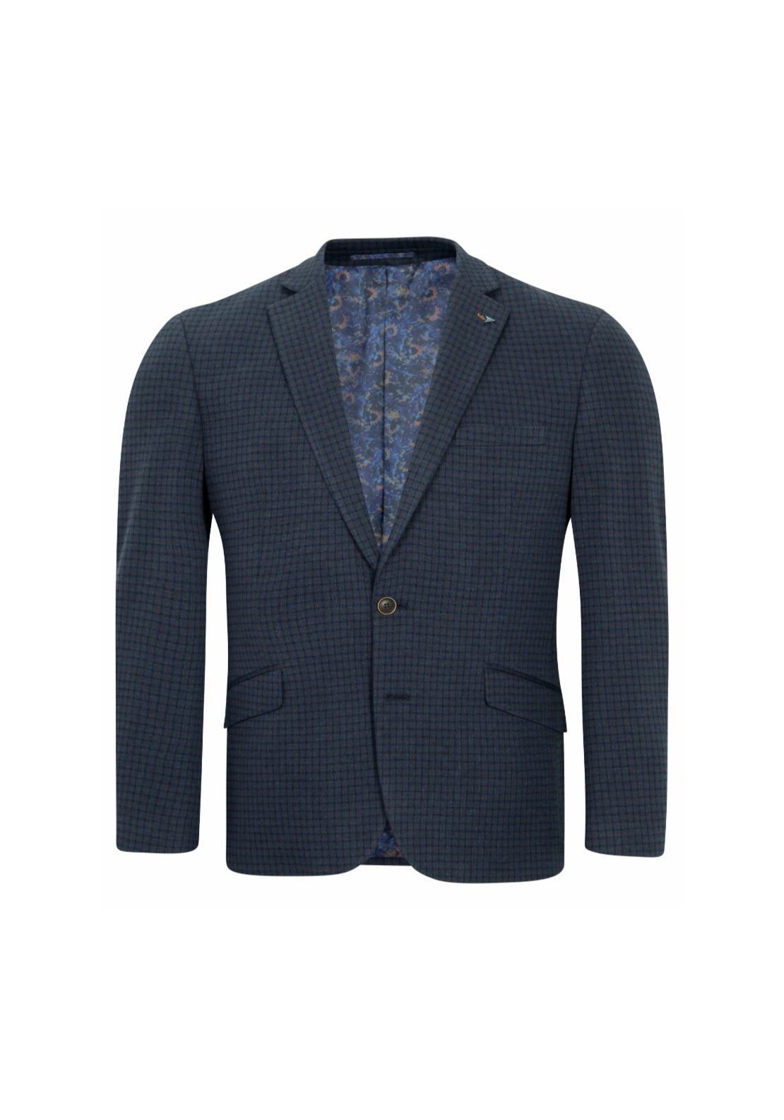 Check Sports Jacket - Navy