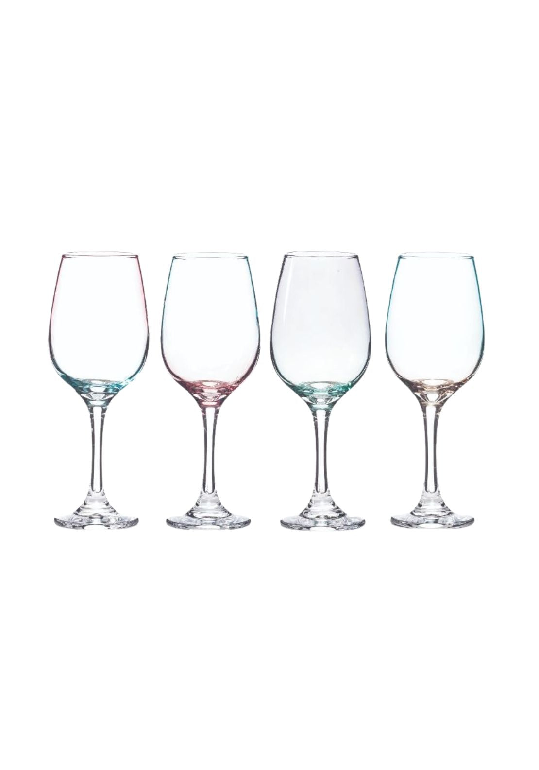 Newgrange Living Lustre Wine Glass Set 4 - Green / Pink 1 Shaws Department Stores