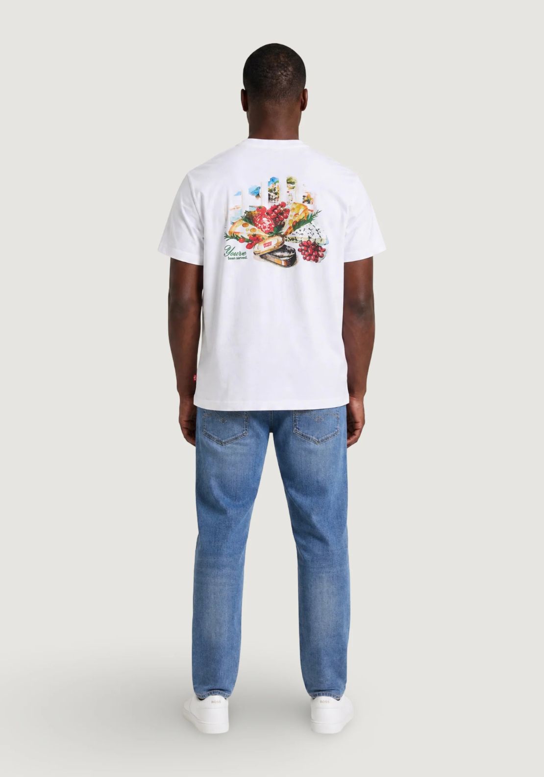 Levis Graphic Short Sleeve T-Shirt - White 4 Shaws Department Stores