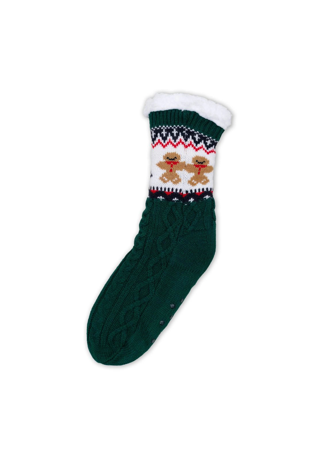 Passion Accessories Christmas Snuggle Socks - Argyle Green 2 Shaws Department Stores