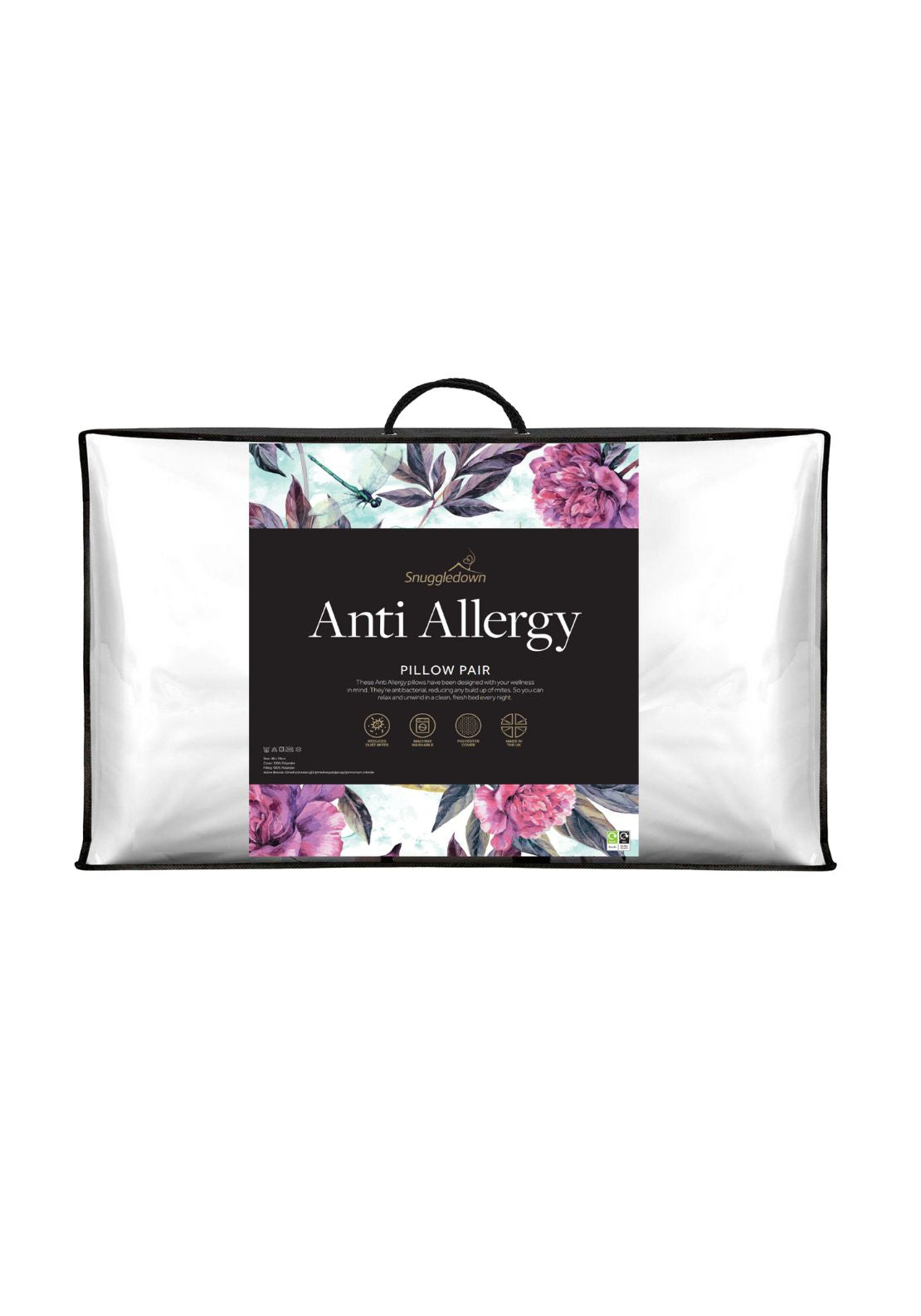 Snuggledown Anti-Allergy Pillow Pair 1 Shaws Department Stores