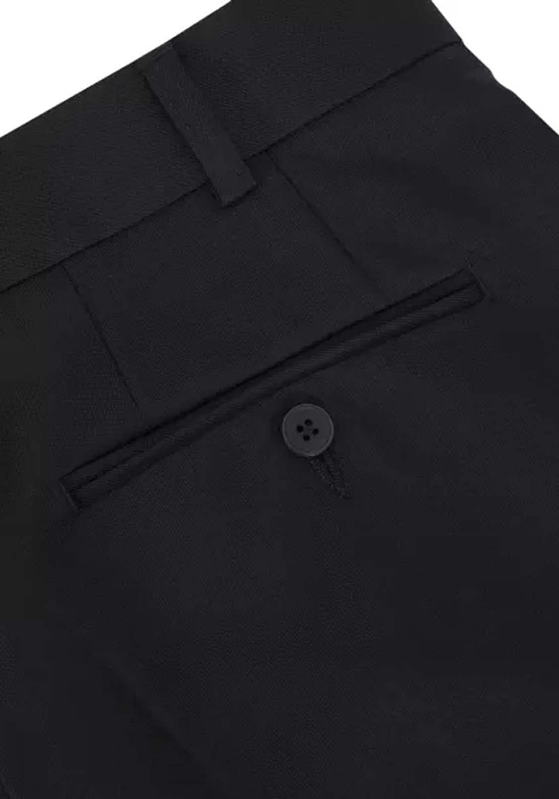 Douglas &amp; Grahame San Remo Plain Trousers - Black 3 Shaws Department Stores