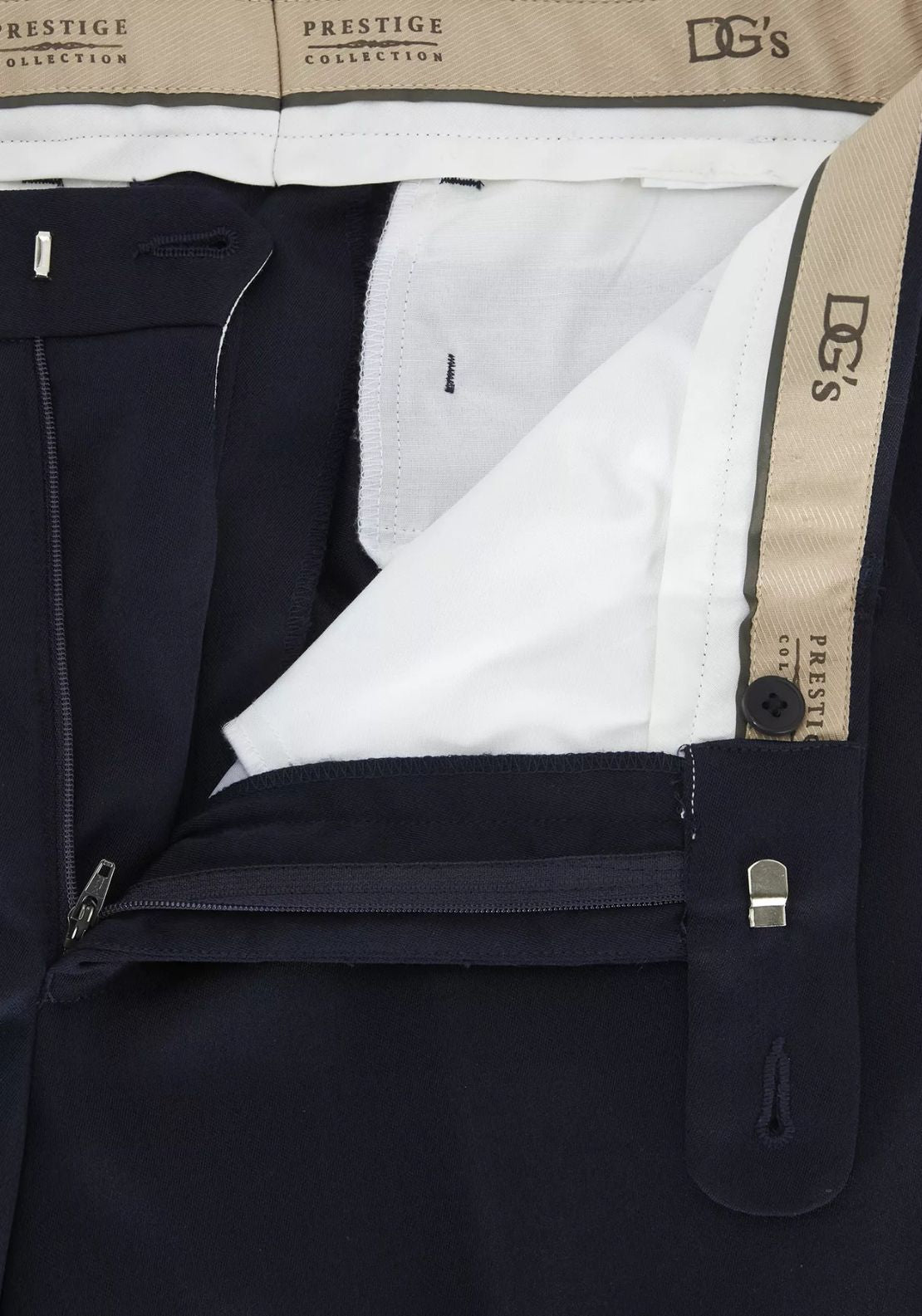 Daniel Grahame San Remo Plain Trousers - Blue 3 Shaws Department Stores