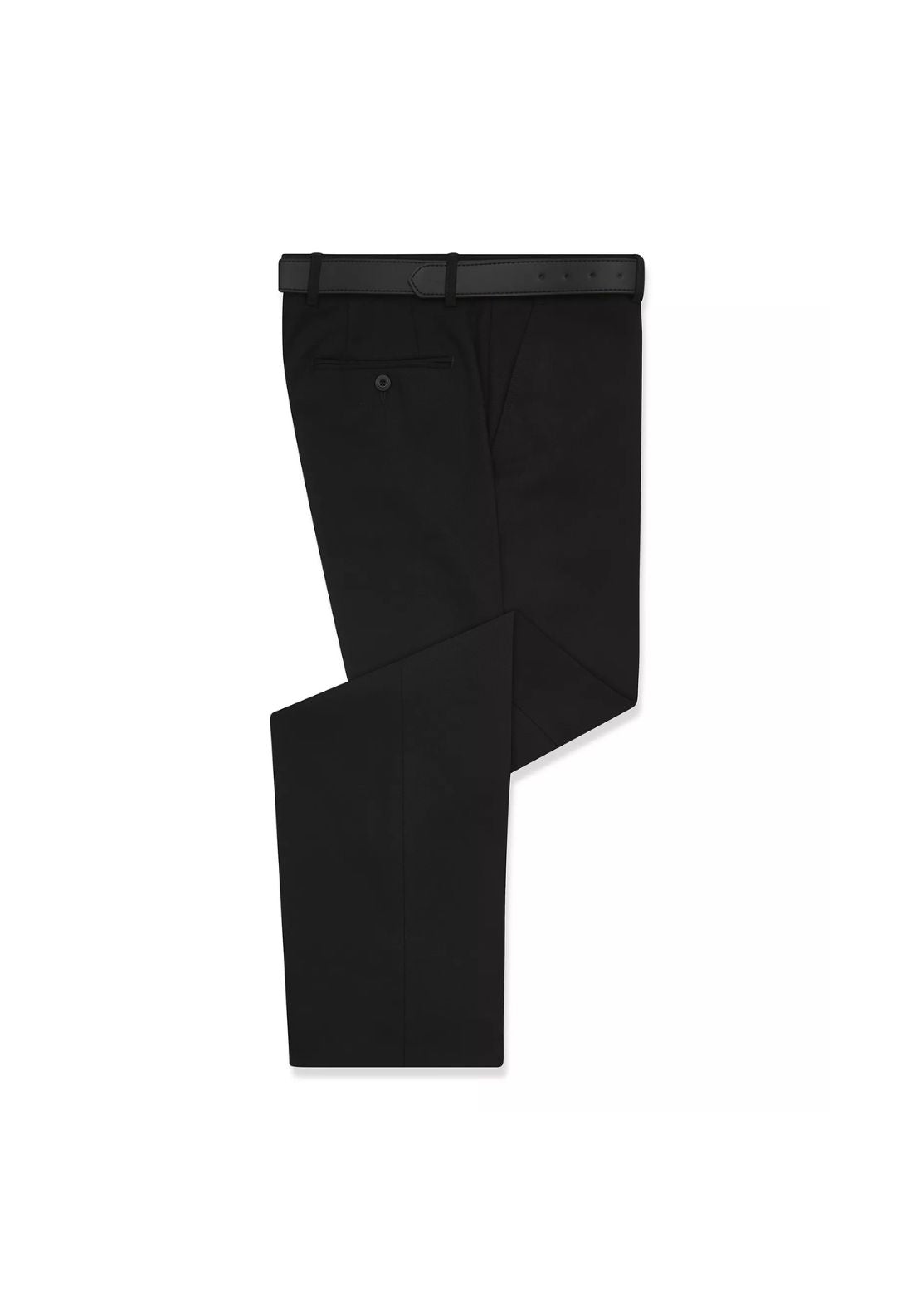 Daniel Grahame San Remo Plain Trousers - Black 1 Shaws Department Stores