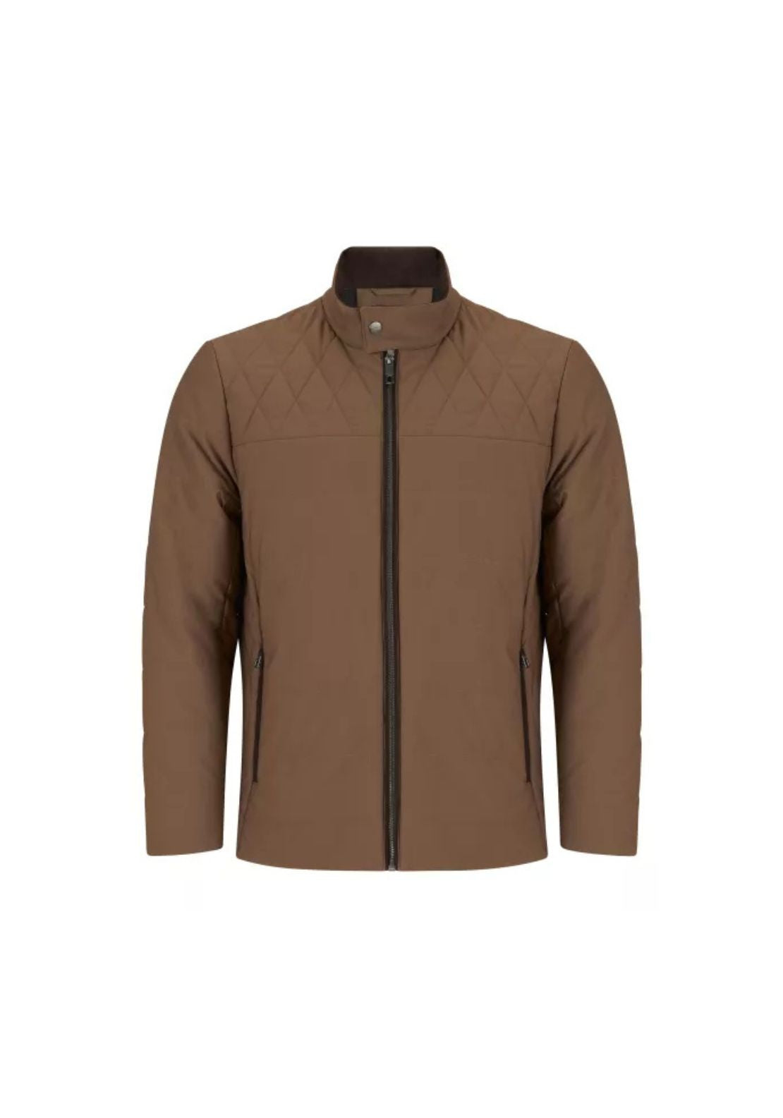 Daniel Grahame Kemp 3/4 Casual Jacket - Brown 1 Shaws Department Stores