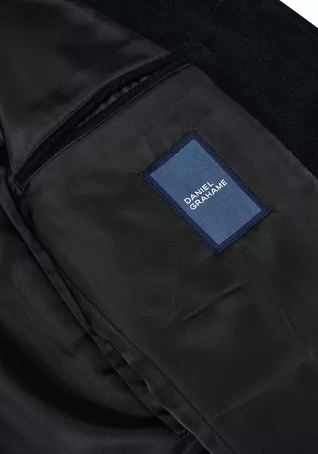 Daniel Grahame Watson 3/4 Wool Coat - Black 4 Shaws Department Stores