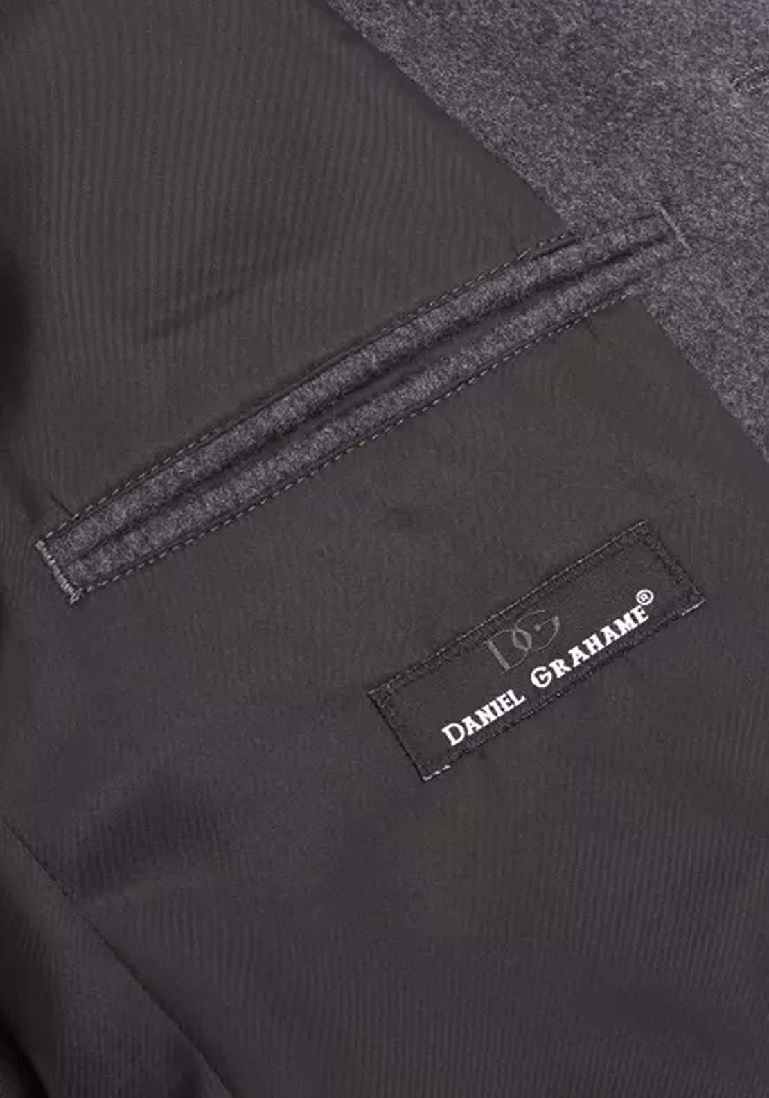 Daniel Grahame Watson 3/4 Wool Coat - Grey 4 Shaws Department Stores