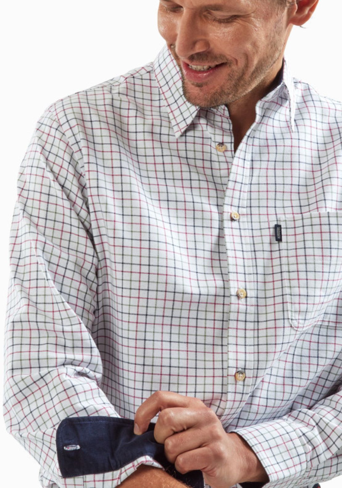 Vedoneire Heavy Brush Twill Shirt - Navy 3 Shaws Department Stores