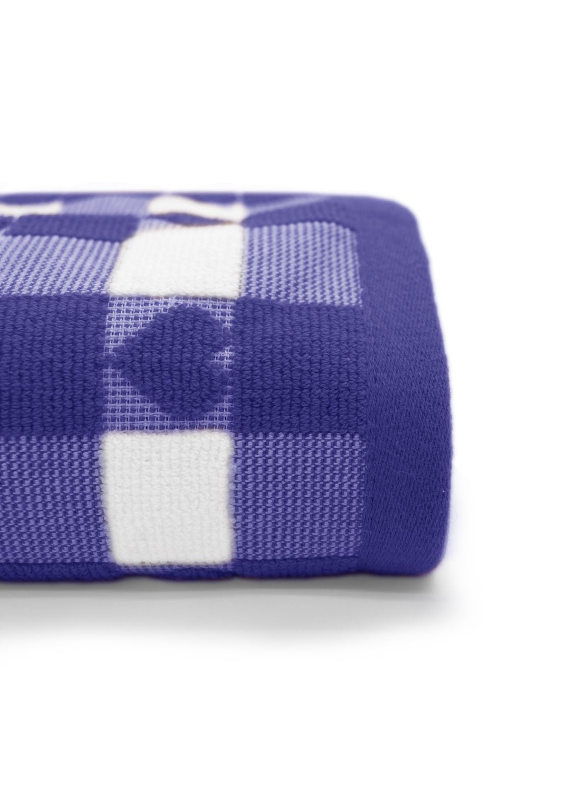 The Home Collection Hearts Check Tea Towel - Purple 2 Shaws Department Stores