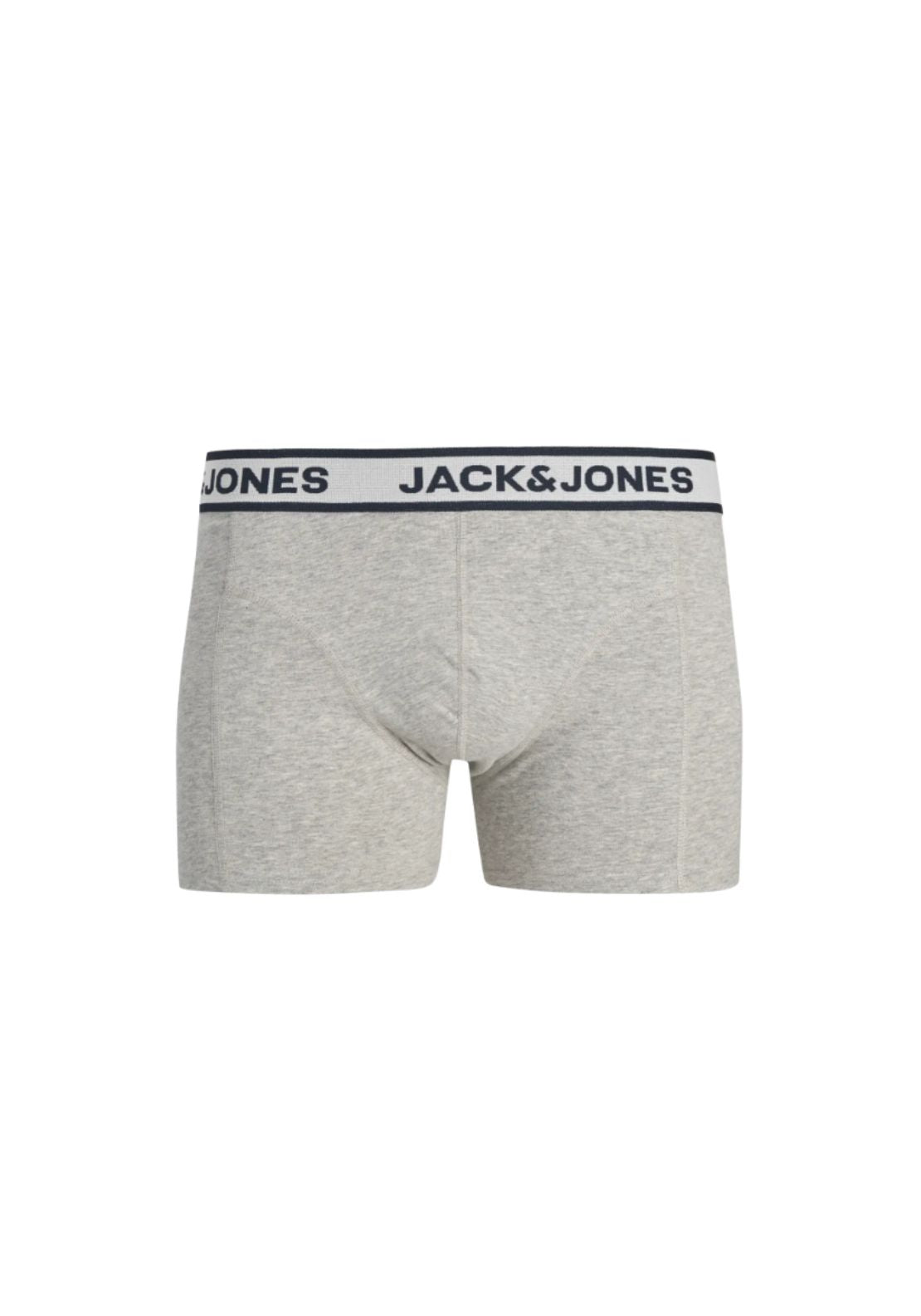 Jack &amp; Jones Steven Solid Trunks 3 Pack - Grey 3 Shaws Department Stores