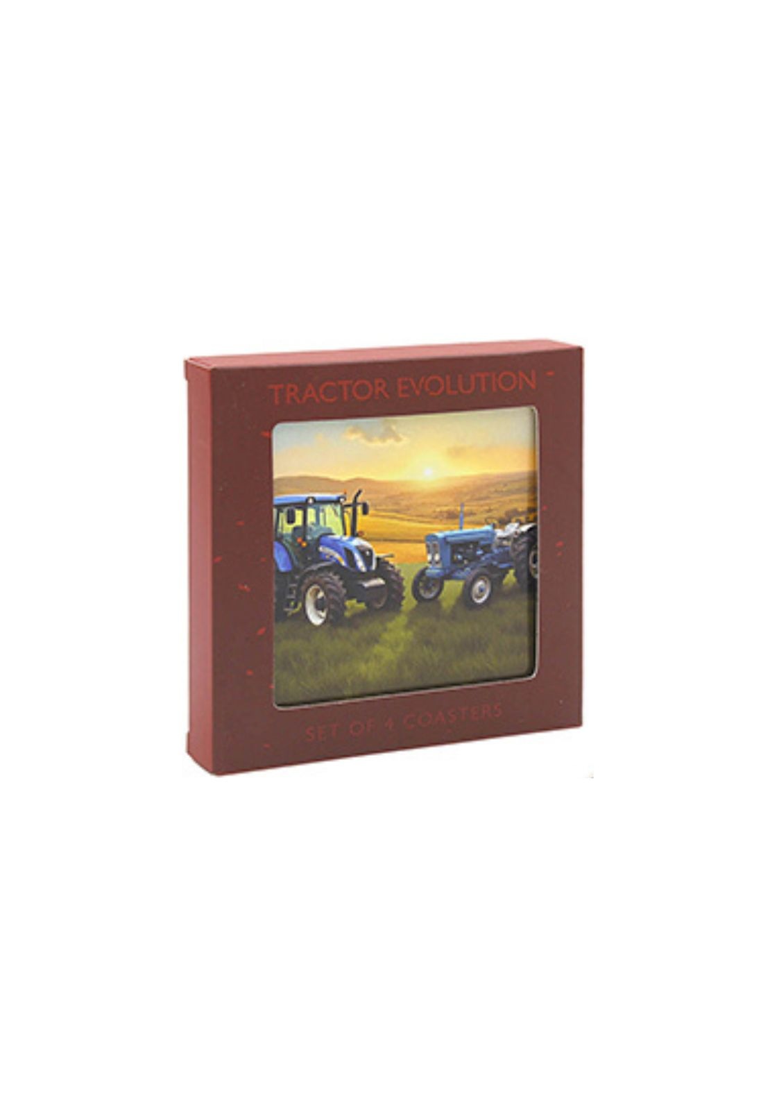 Tractor Design Coasters Set of 4 - Multi