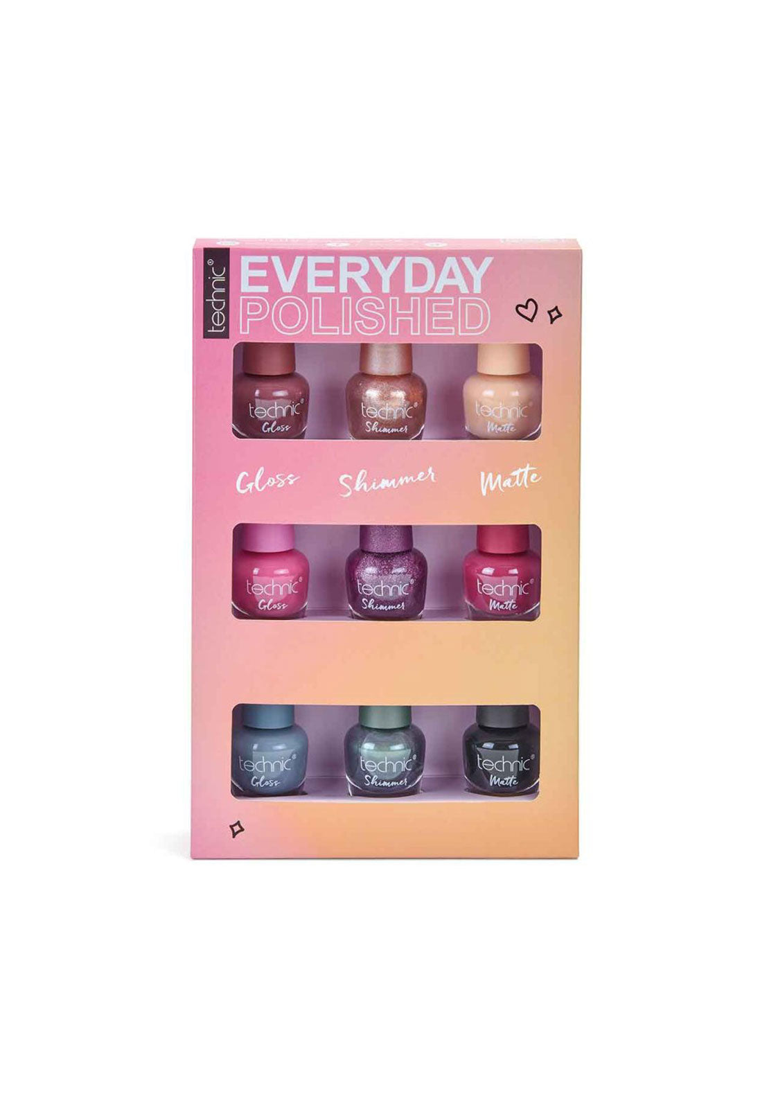 Polish Nails Everyday Polish Set of 9 - Multi