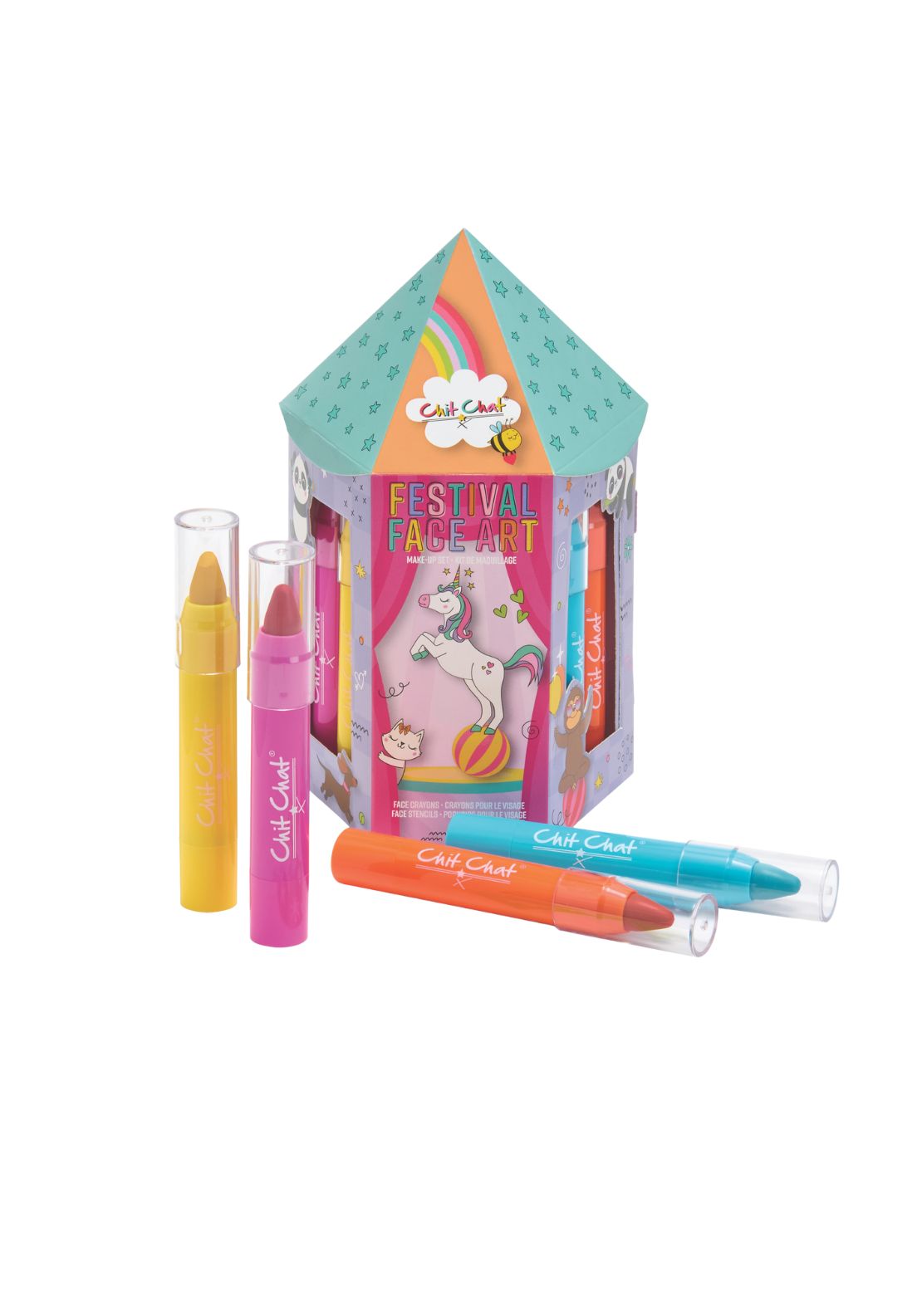 Crayons Festival Face Art Set of 8 - Multi