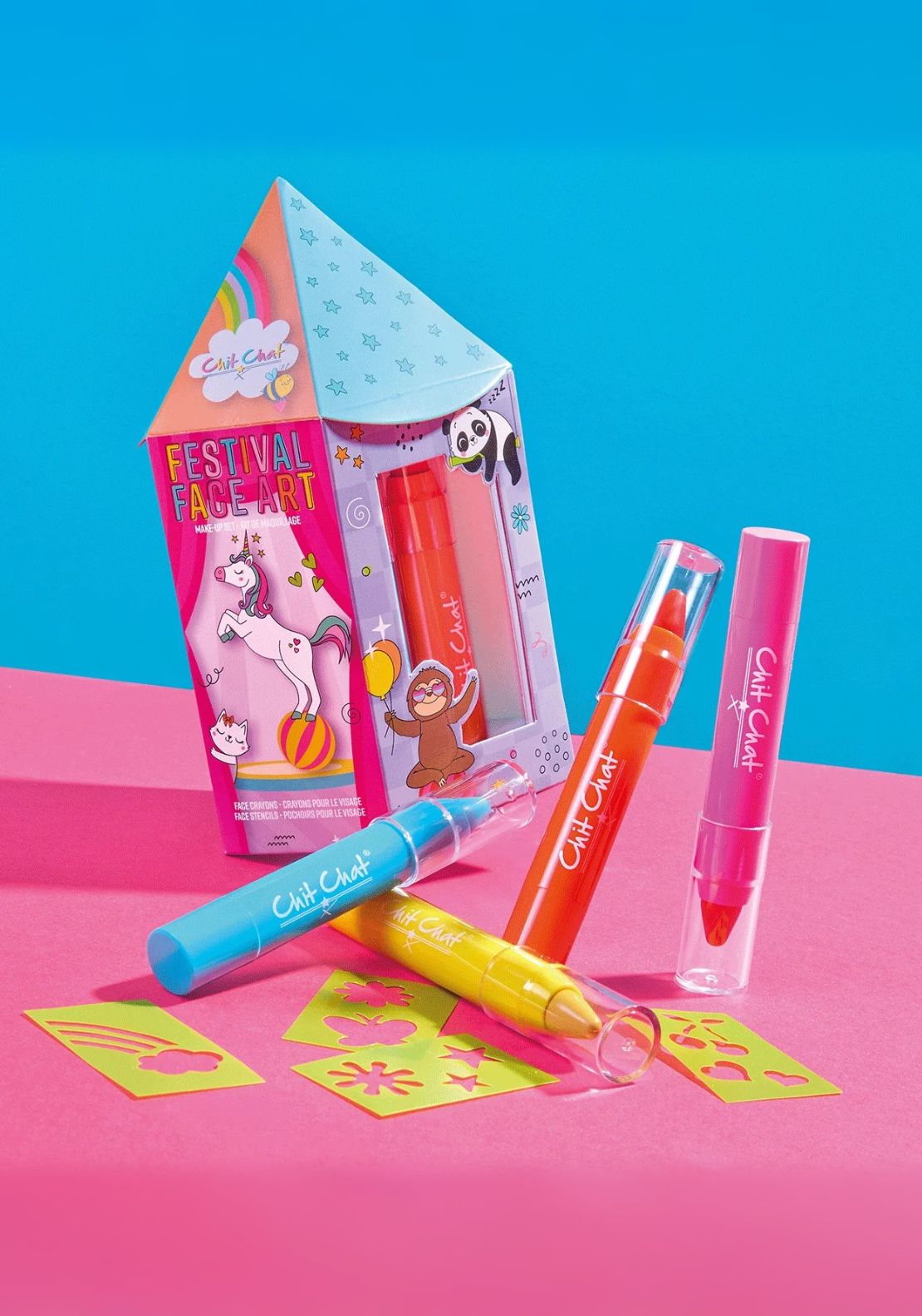 Crayons Festival Face Art Set of 8 - Multi