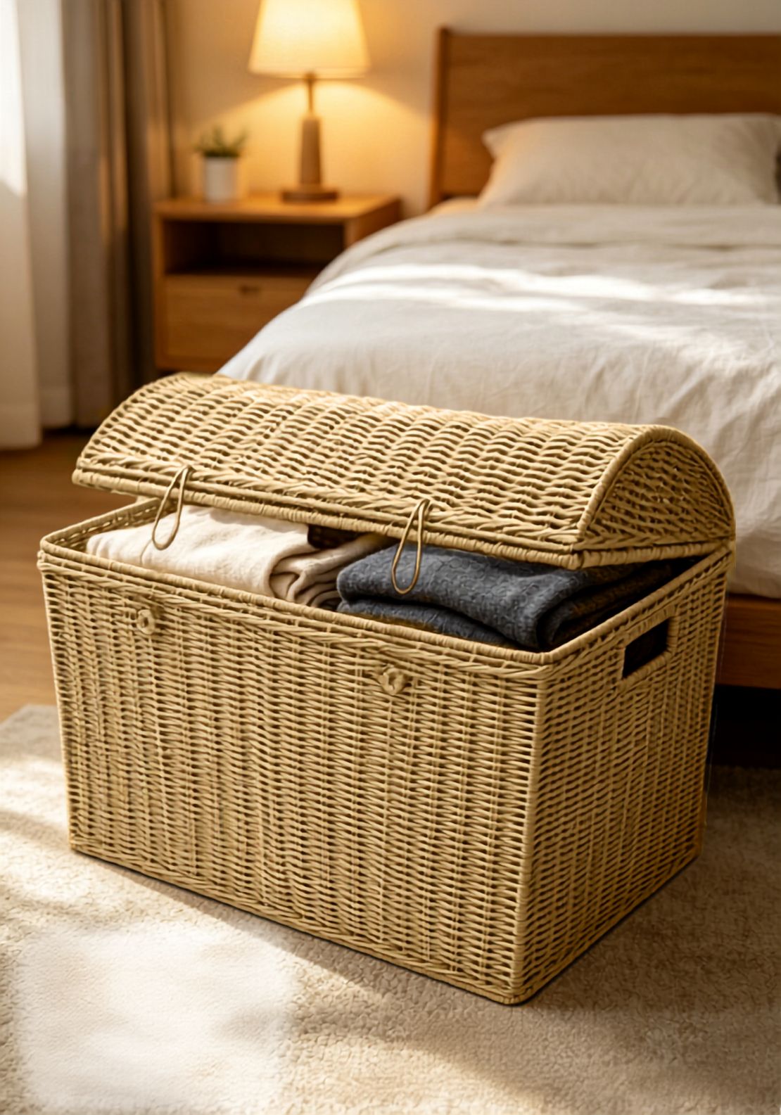 Wicker Storage Chest - Willow