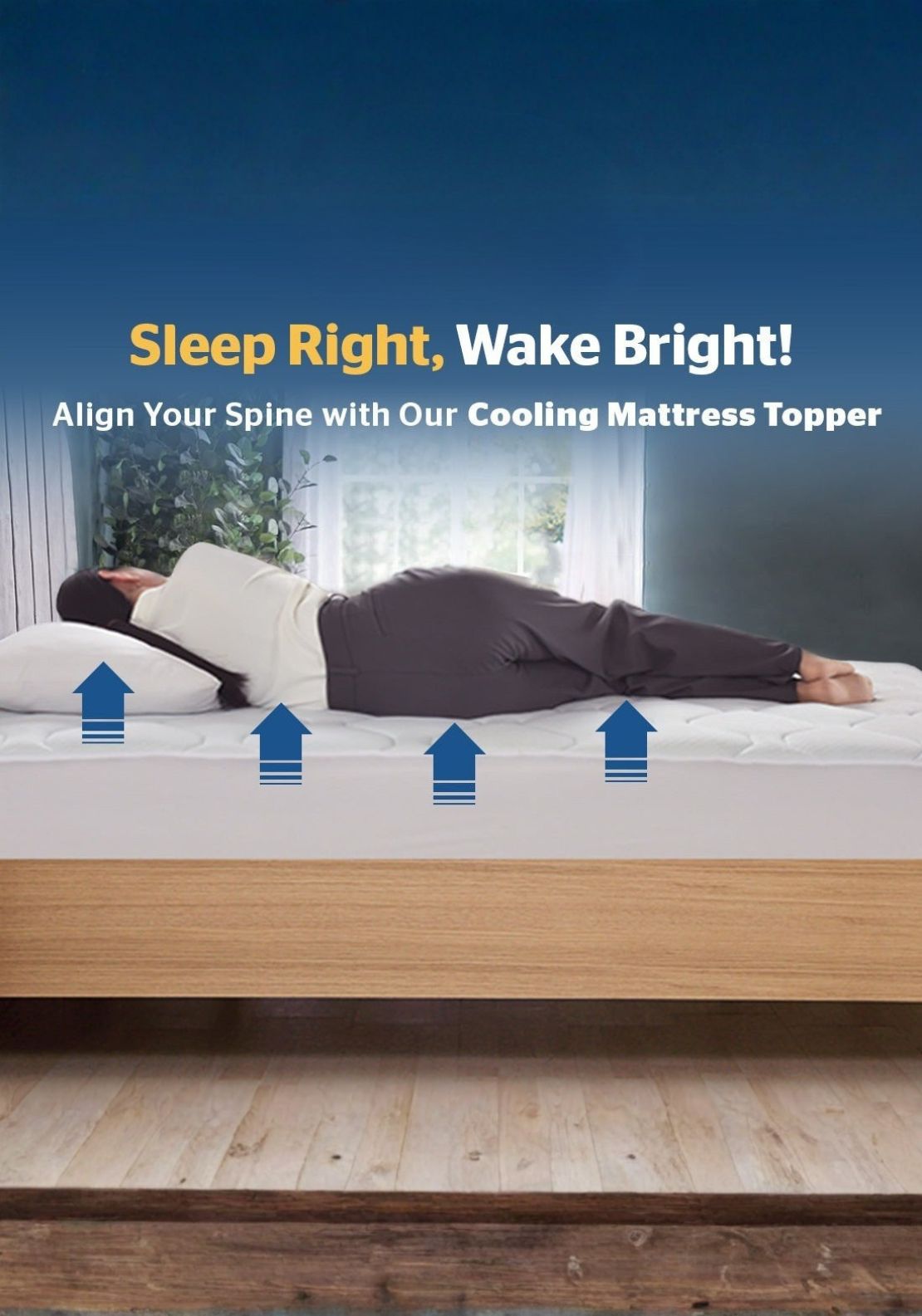 The Home Collection 4 Layer Cooling Mattress Topper 7 Shaws Department Stores