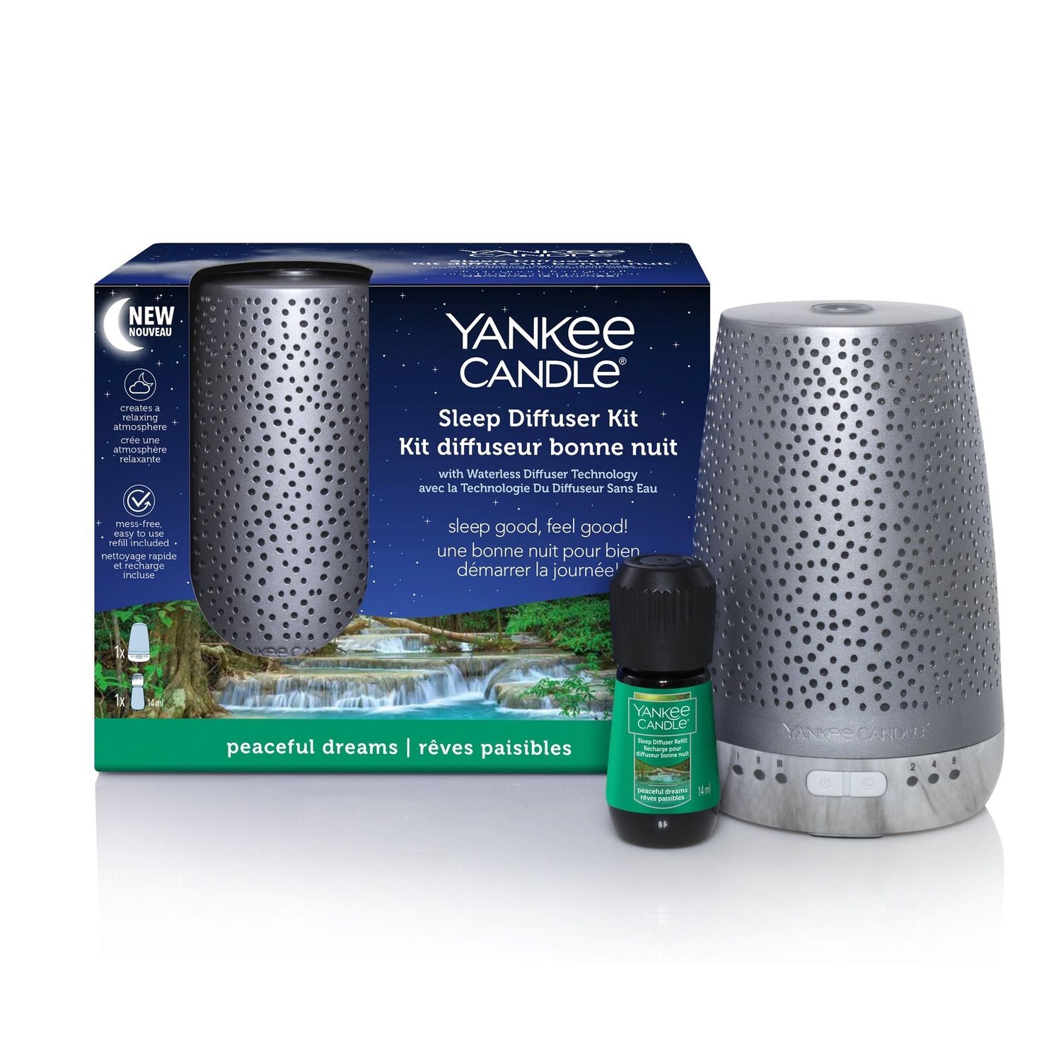 Yankee Candle Yankee Candle Sleep Diffuser Kit - Silver 1 Shaws Department Stores