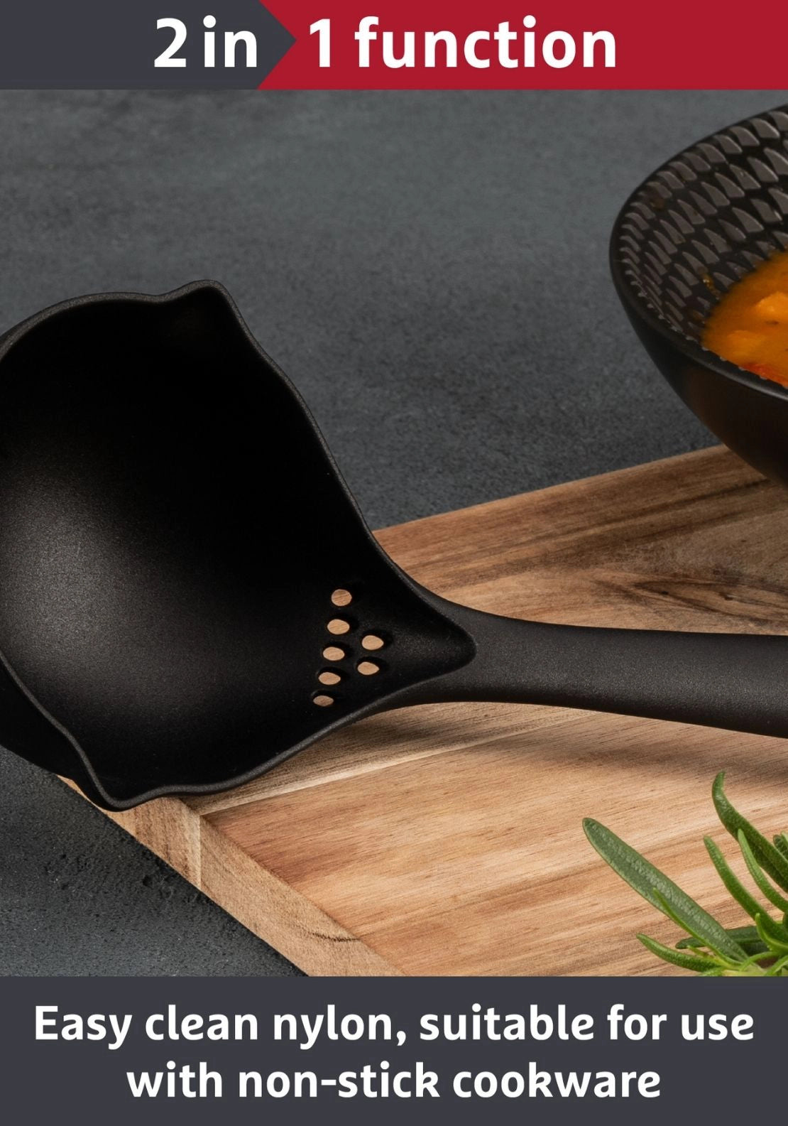 Prestige Tools &amp; Gadgets Ladle - Black 2 Shaws Department Stores