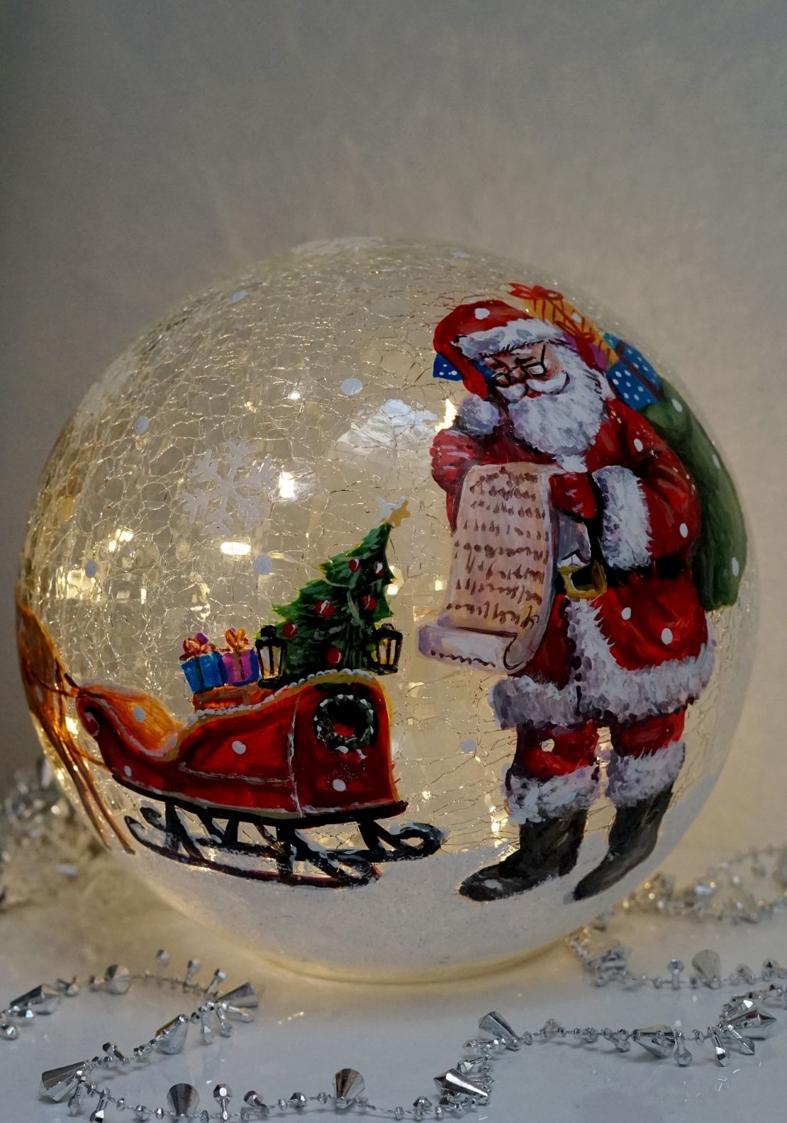 The Home Christmas Santa Light Sphere - Multi 2 Shaws Department Stores