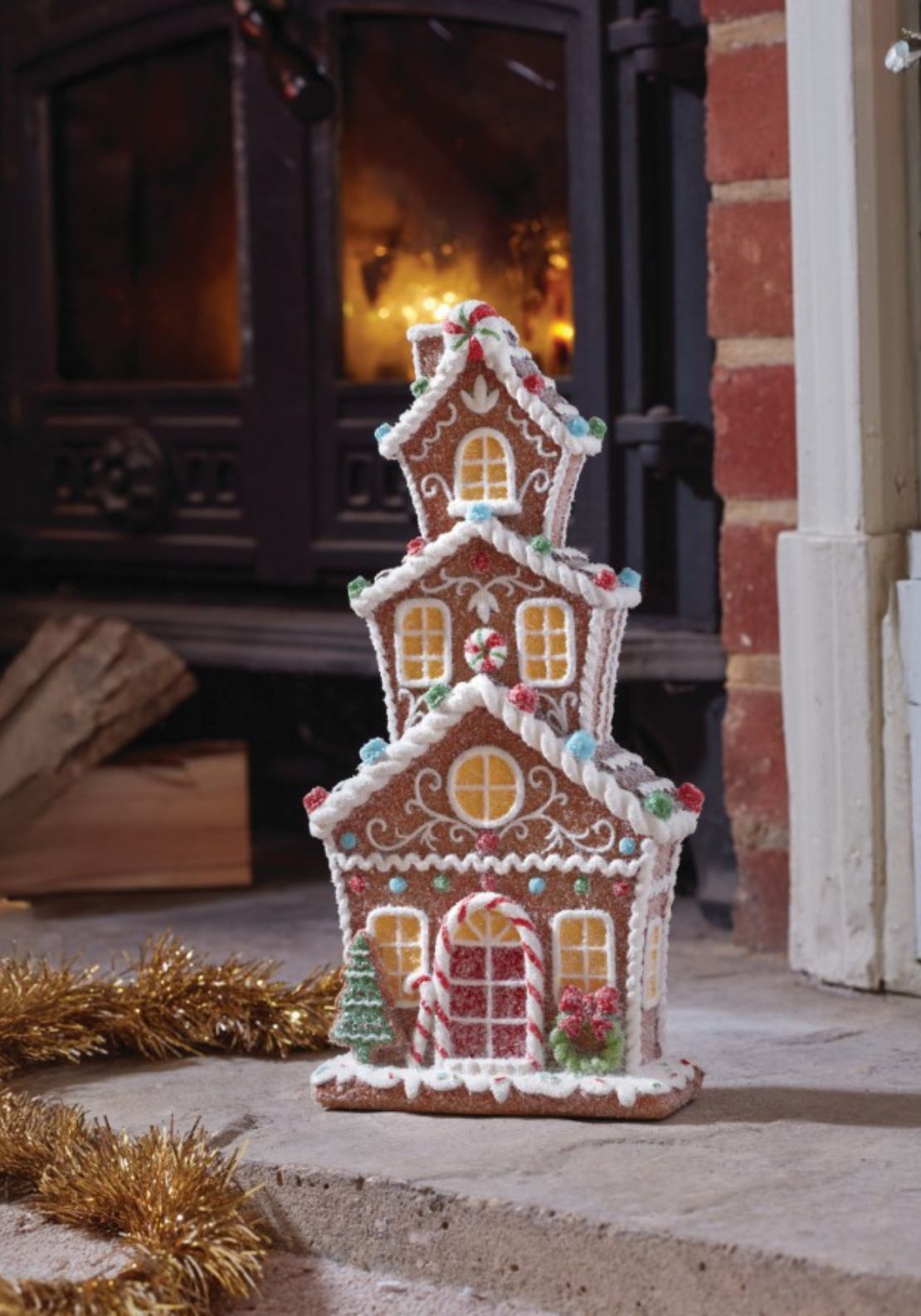 The Home Christmas Gingerbread Townhouse 2 Shaws Department Stores