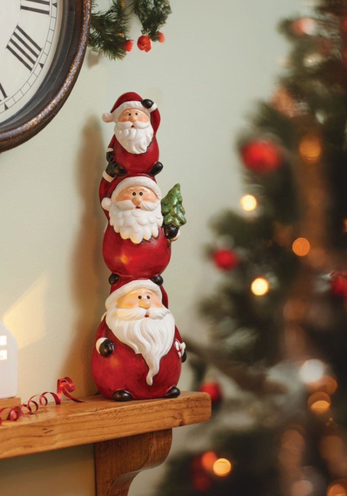 The Home Christmas Santa Stack 2 Shaws Department Stores