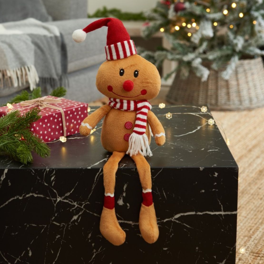The Home Christmas Gingerbread Boy With Dangly Legs 1 Shaws Department Stores