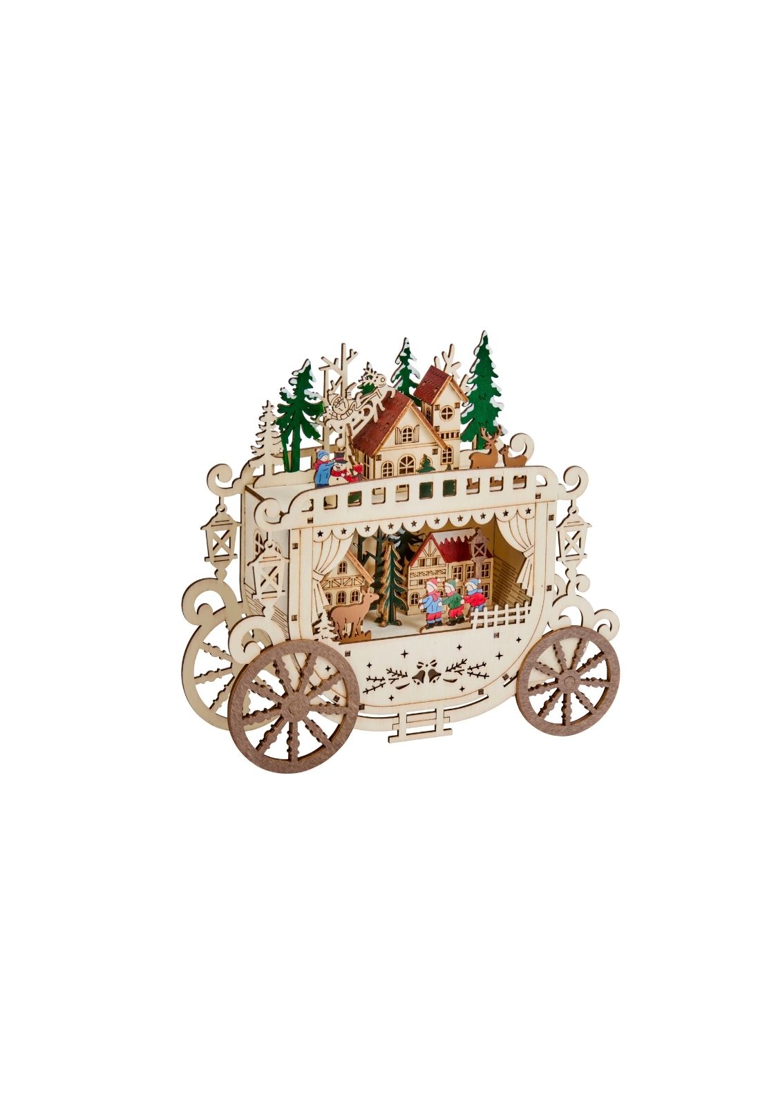 The Home Christmas Inlit Christmas Carriage - Multi 1 Shaws Department Stores