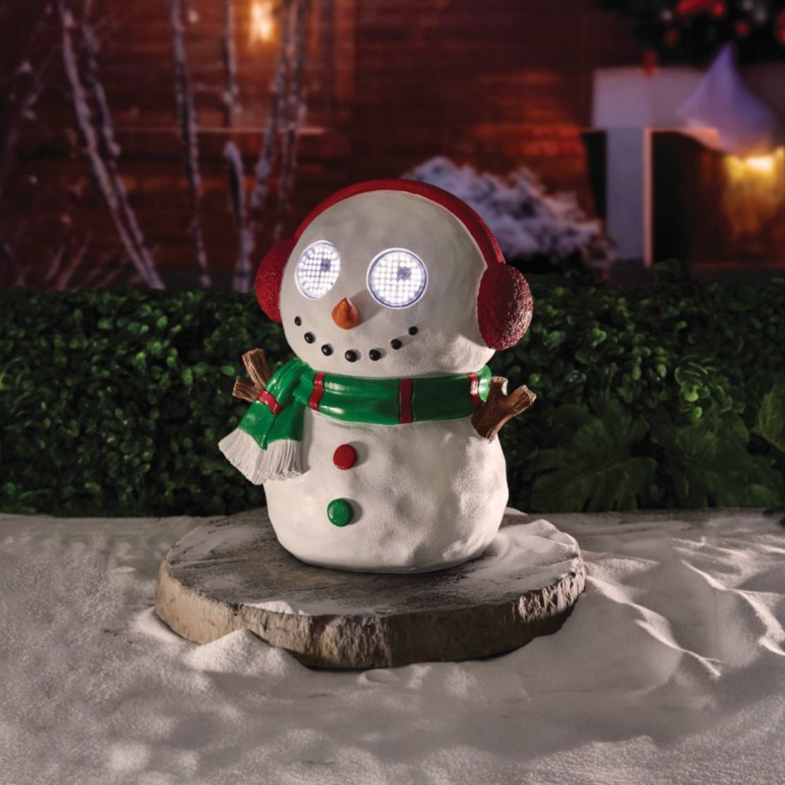 The Home Christmas Blinking Snowman 1 Shaws Department Stores