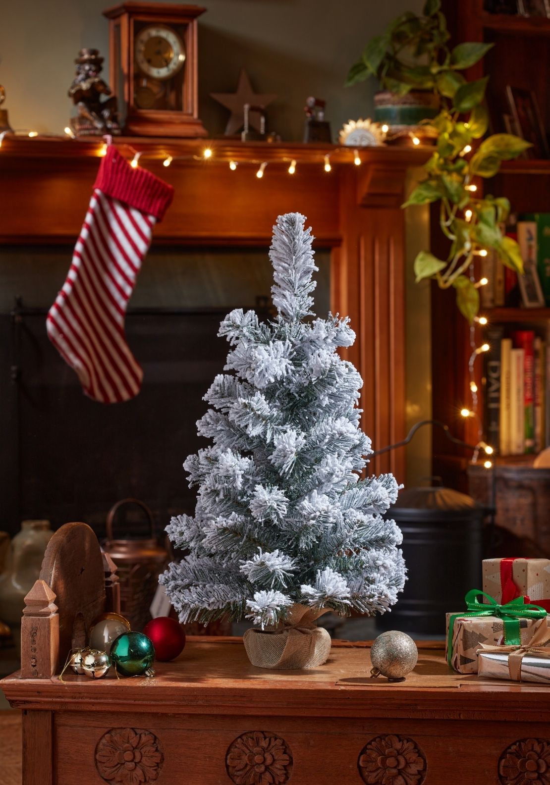 The Home Christmas Frosty Fir Tree - Green 2 Shaws Department Stores