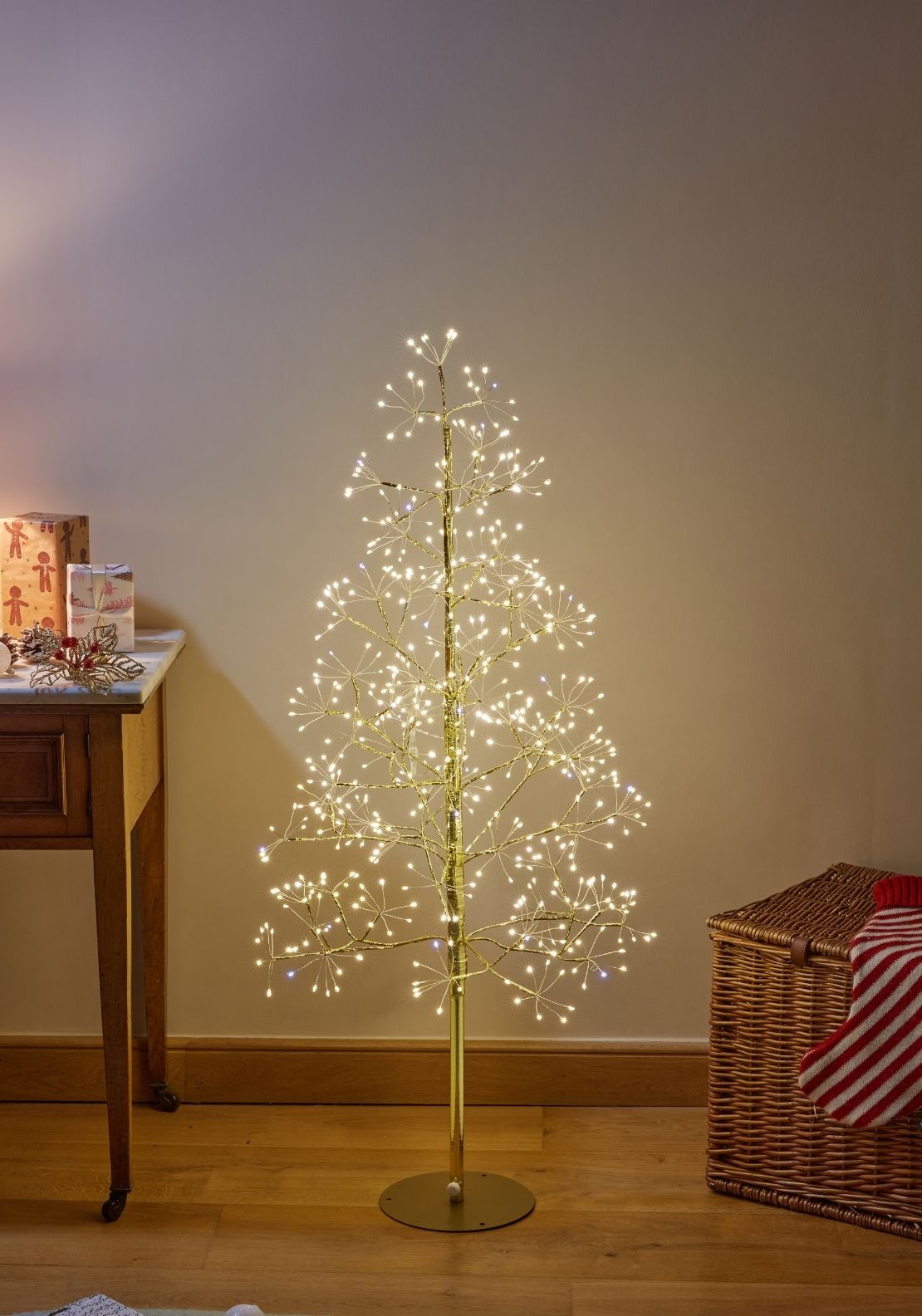 The Home Christmas Twinkling LED Tree 120cm - Gold 1 Shaws Department Stores
