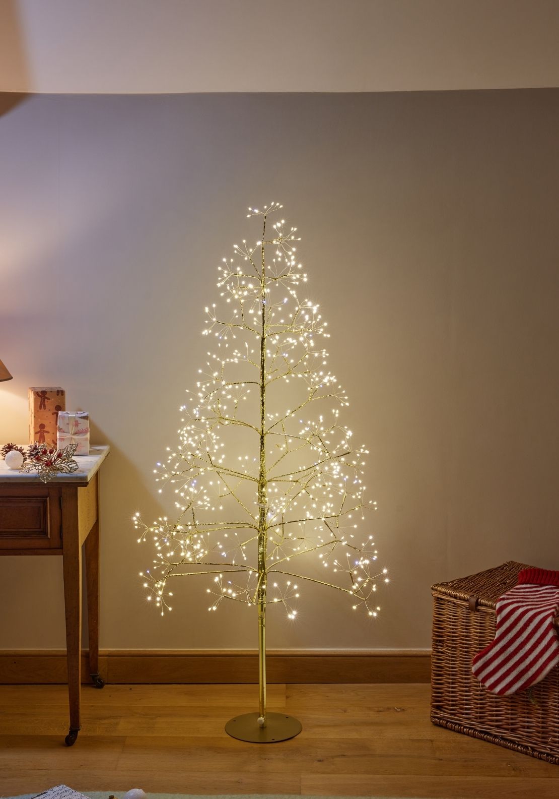 The Home Christmas Twinkling LED Tree 150cm - Gold 1 Shaws Department Stores