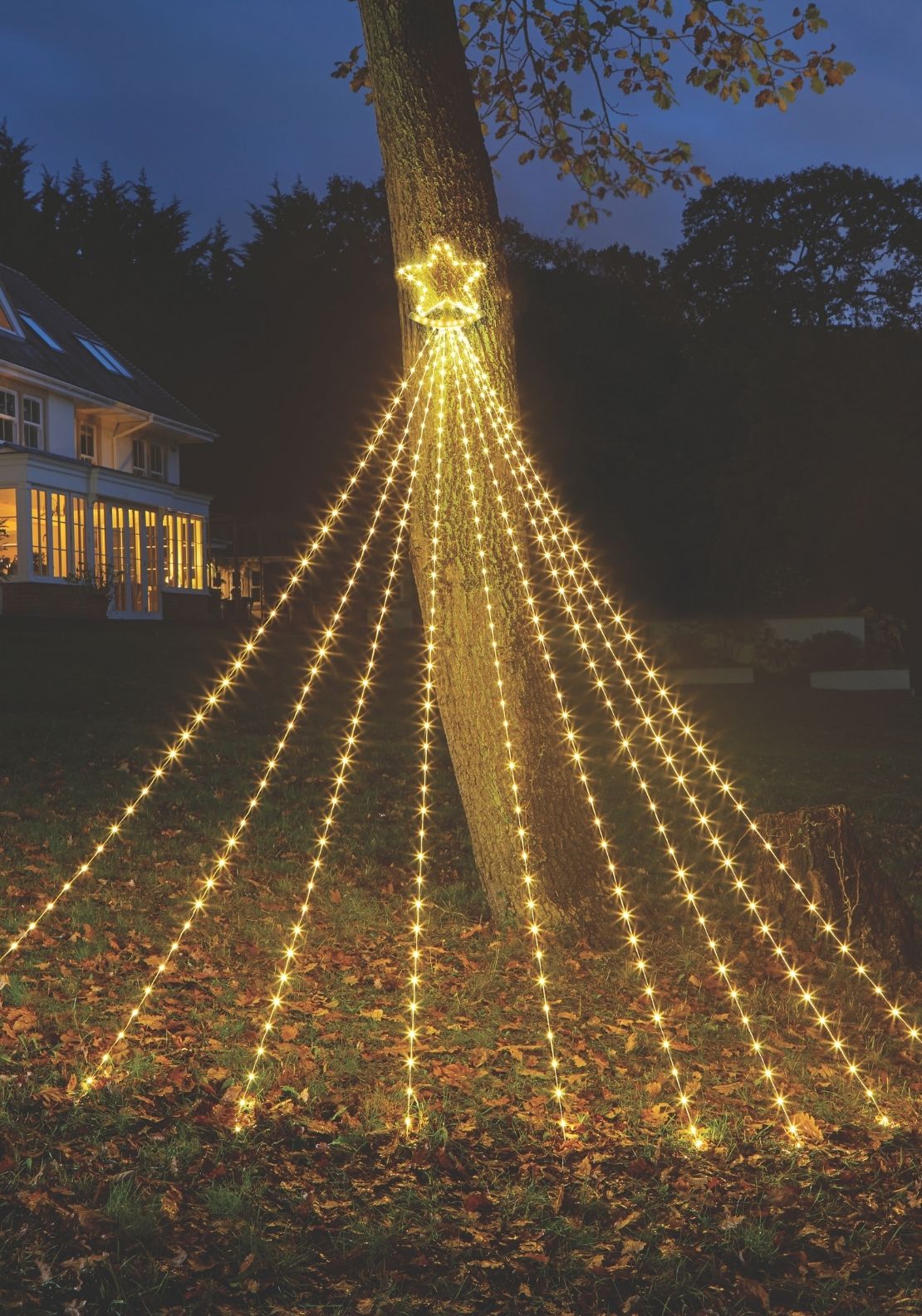 The Home Christmas Two Tone LED Shooting Star - White 2 Shaws Department Stores