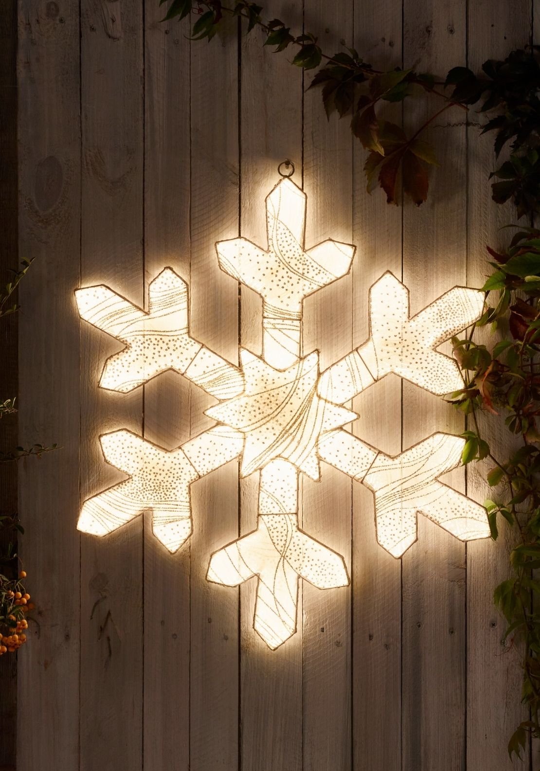 The Home Christmas Aura LED Snowflake - White 2 Shaws Department Stores