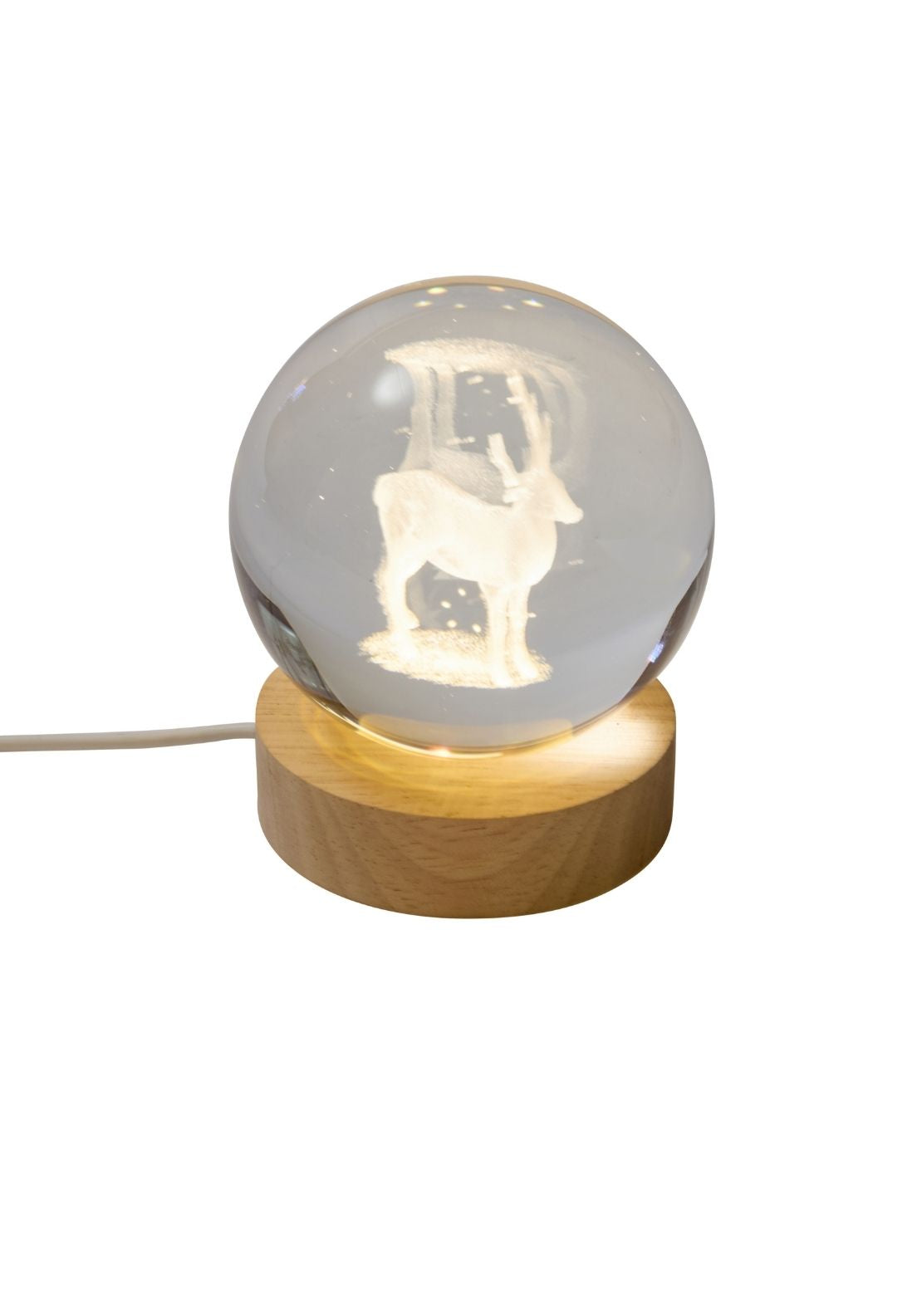 The Home Christmas Inlit Glowball Stag - Multi 1 Shaws Department Stores