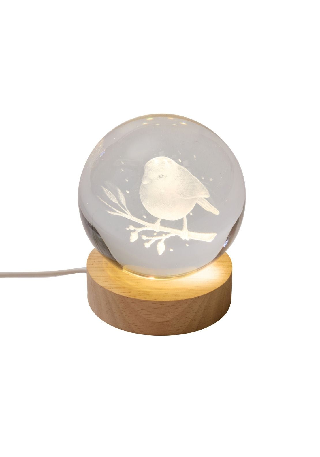 The Home Christmas Inlit Glowball Robin - Multi 1 Shaws Department Stores