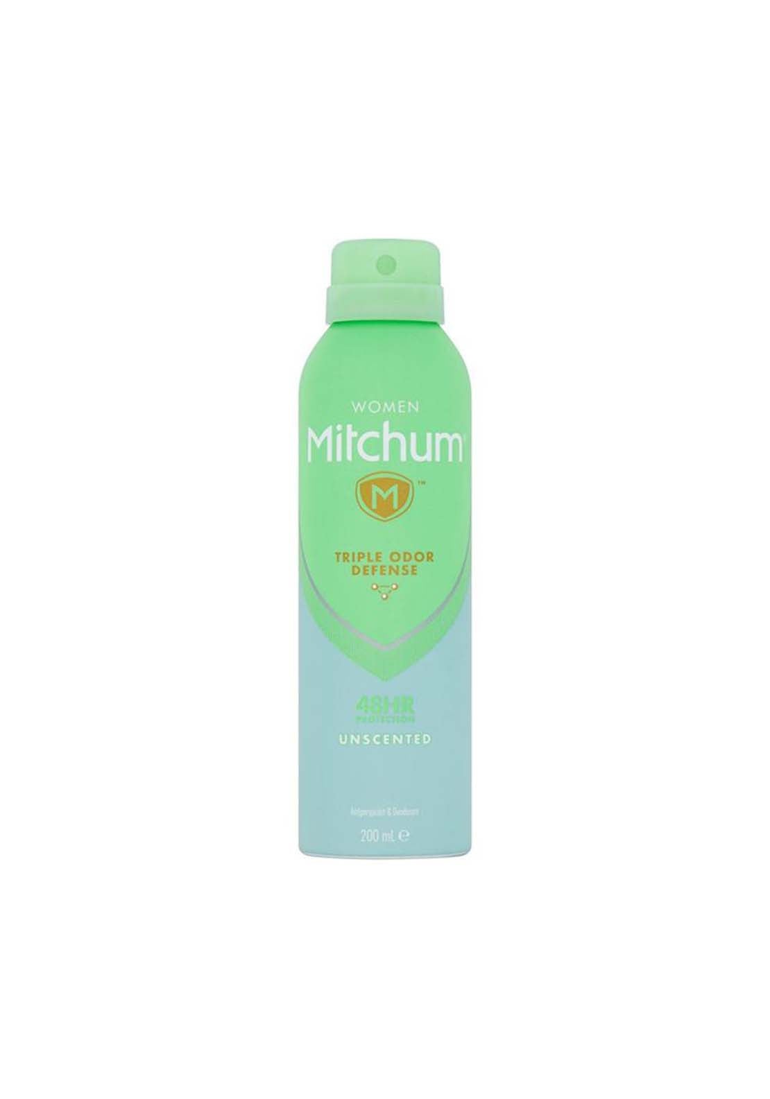 Mitchum Triple Odor Defense Unscented Aerosol Anti-Perspirant 1 Shaws Department Stores