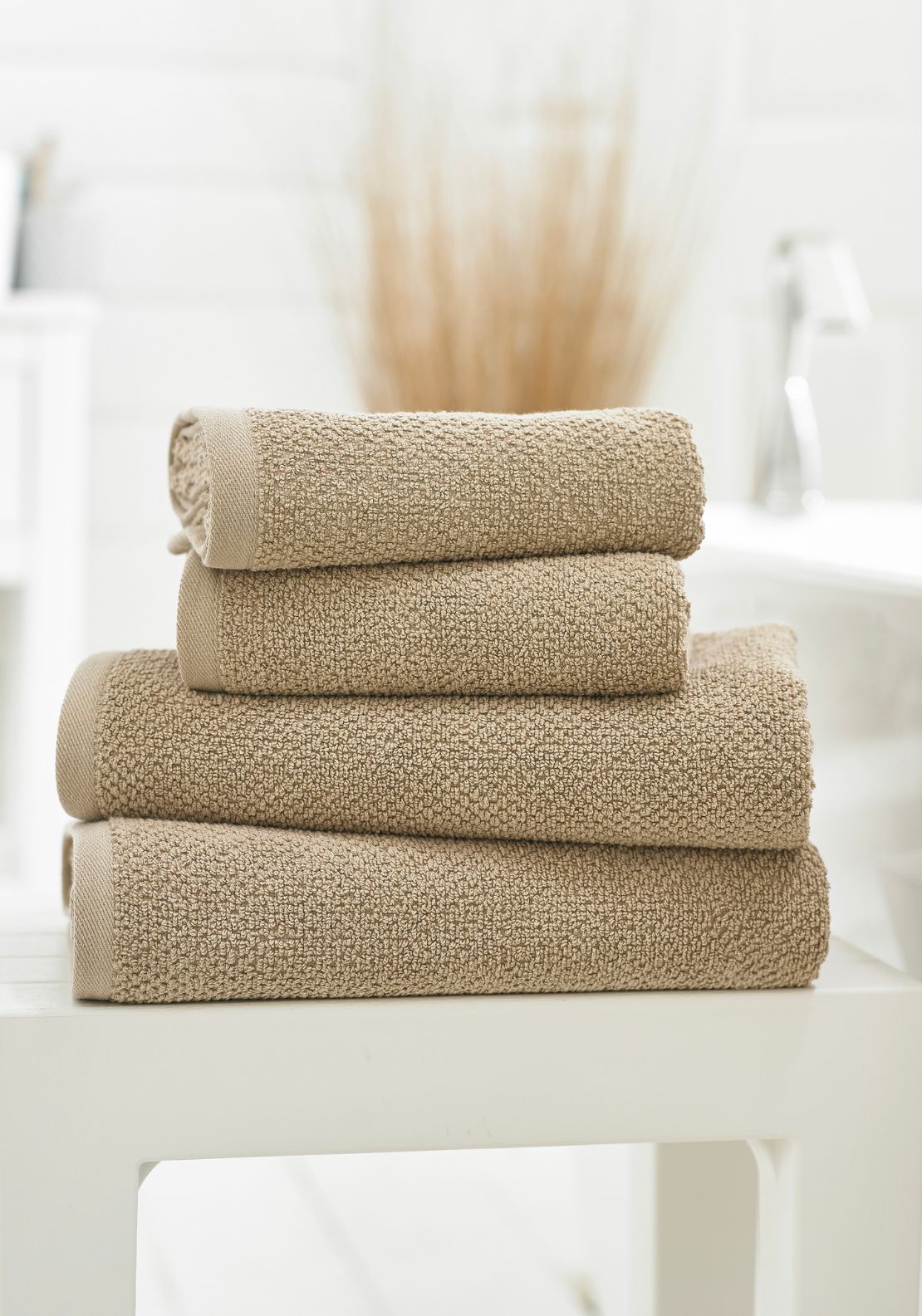 Deyongs Riverdale Bath Sheet - Taupe 1 Shaws Department Stores