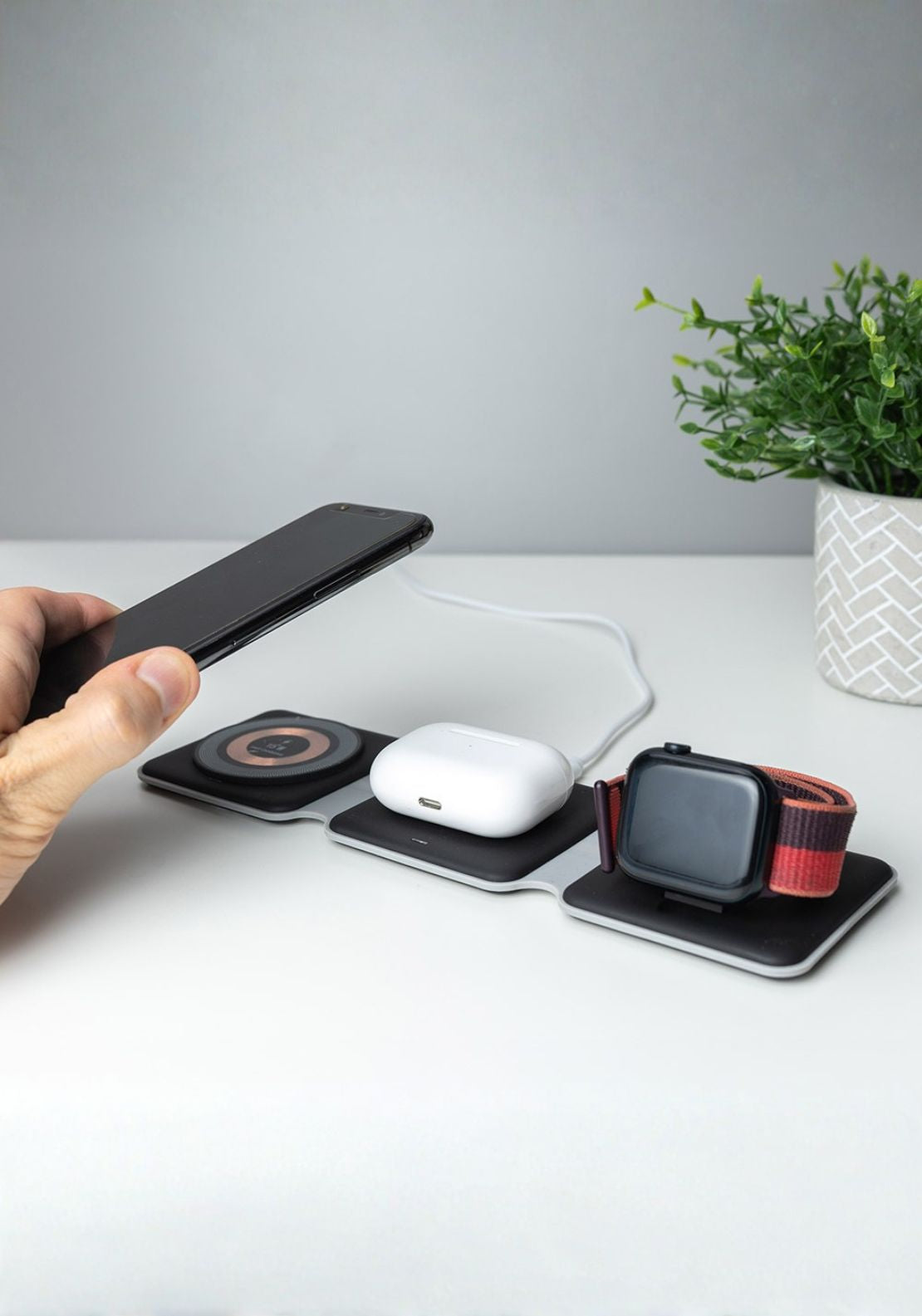 The Home Collection Folding travel charger - Black 1 Shaws Department Stores