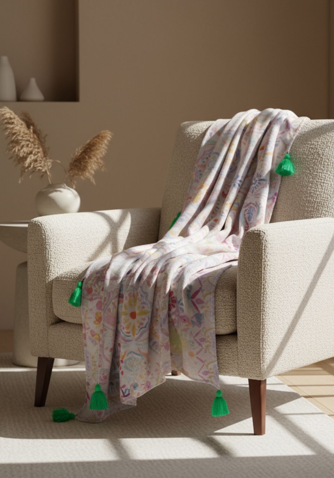 The Home Luxury Collection Marakesh Knitted Printed Throw 1 Shaws Department Stores