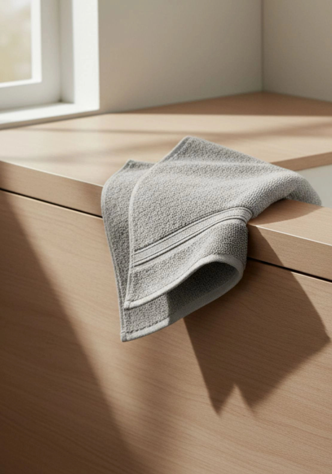 100% Cotton Serene Bathroom Towel - Grey