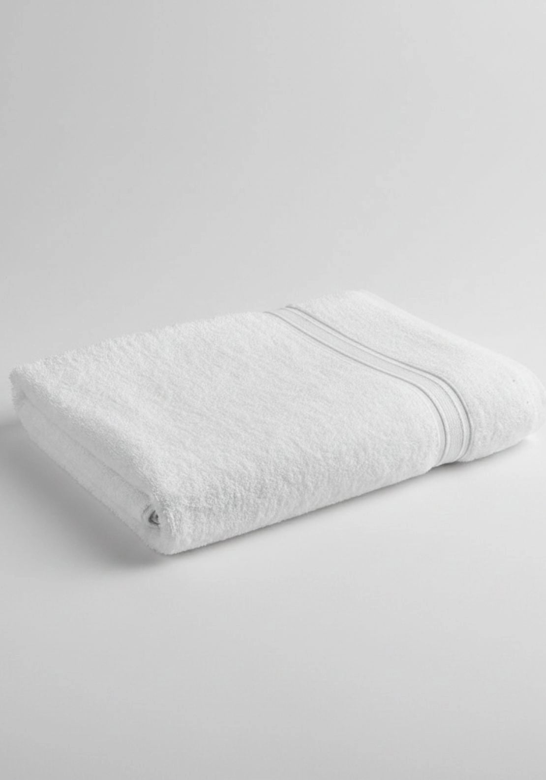 100% Cotton Serene Bathroom Towel - White