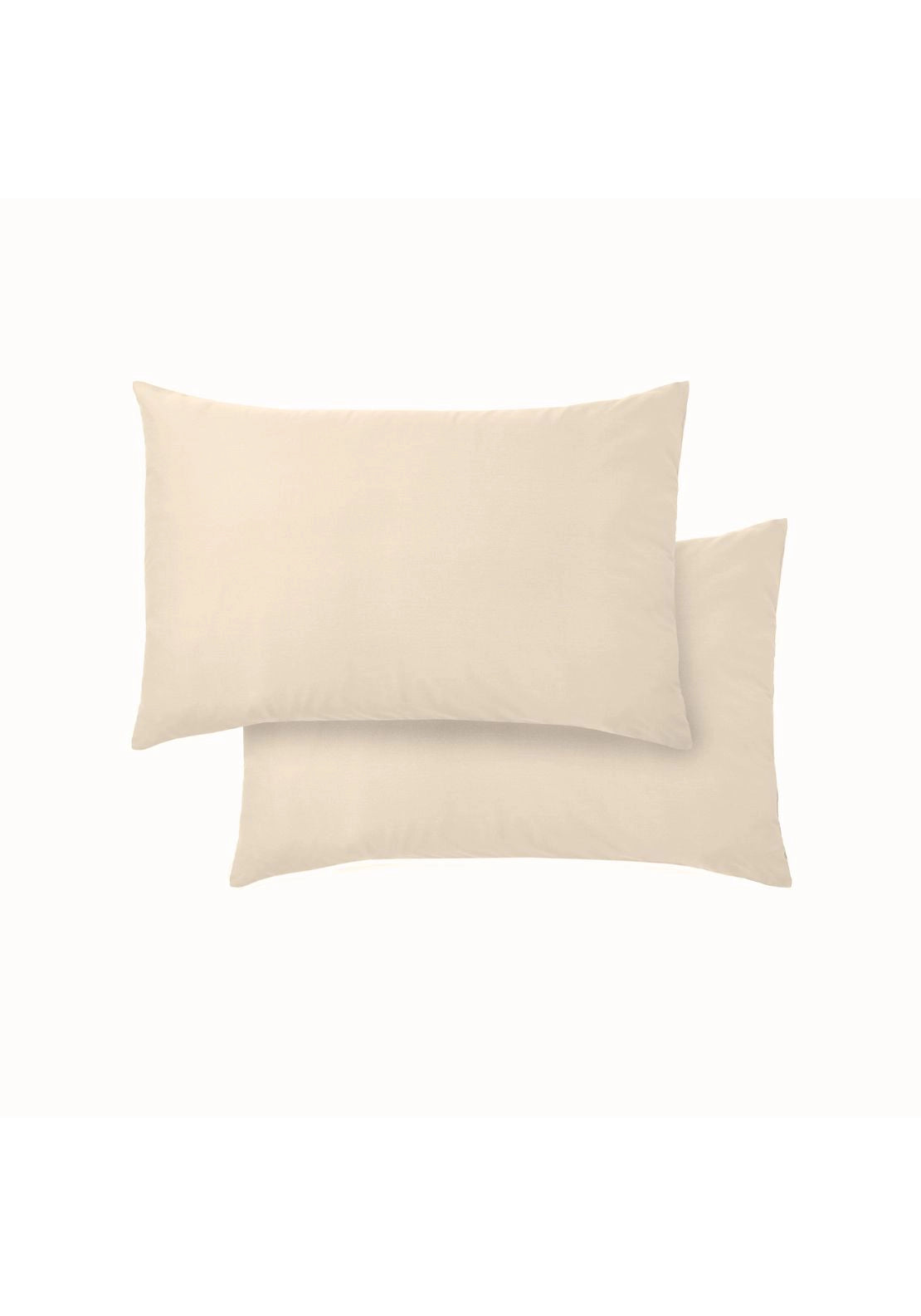 100% Cotton Sateen 400 Thread Count Standard Pillowcase Pair - Cream