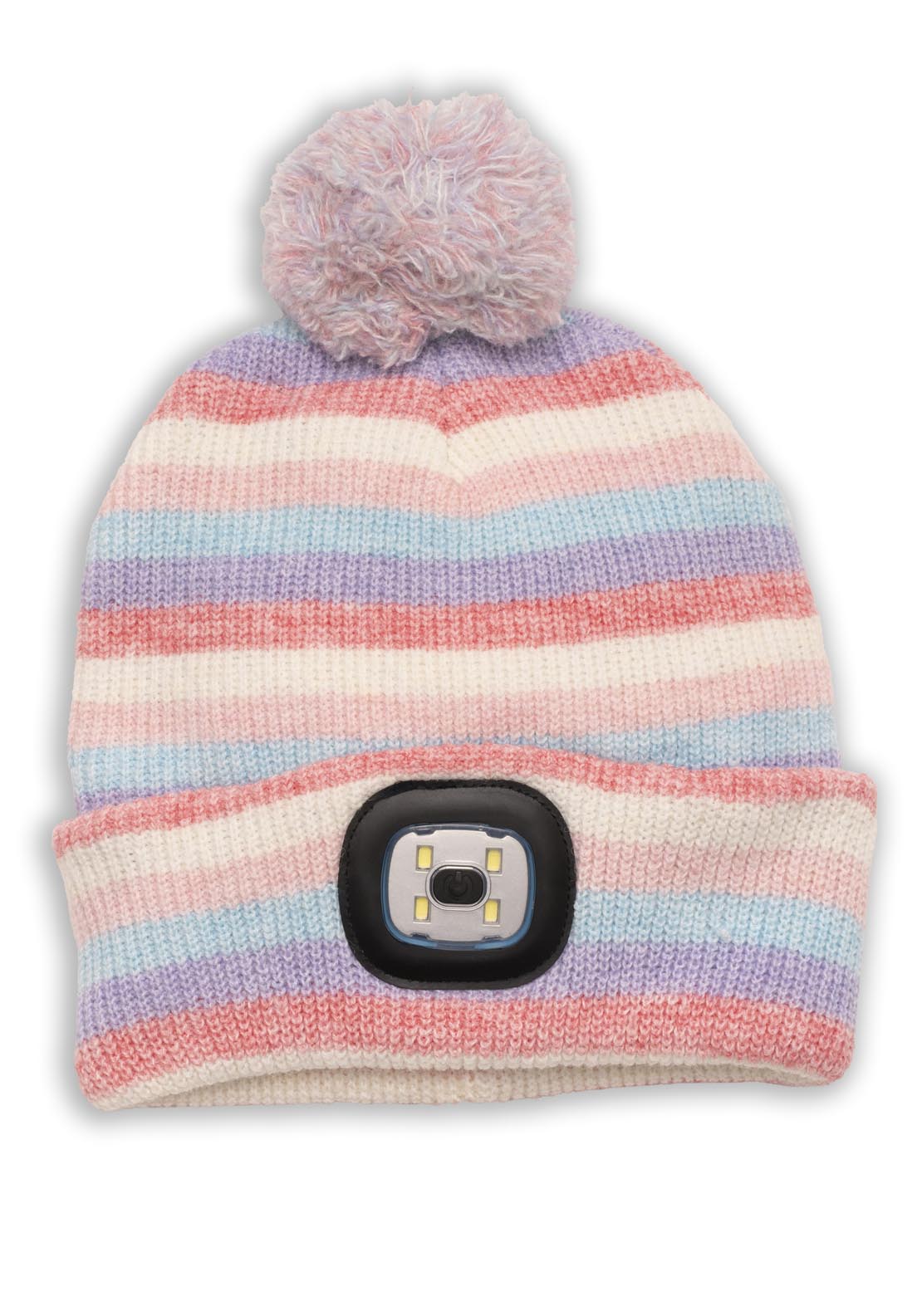 Boardmans Striped Beanie Hat - Blue 1 Shaws Department Stores