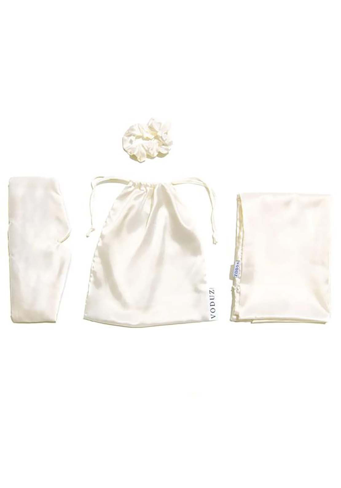 Voduz White Slumber Satin Sleep Set 4 Piece 1 Shaws Department Stores