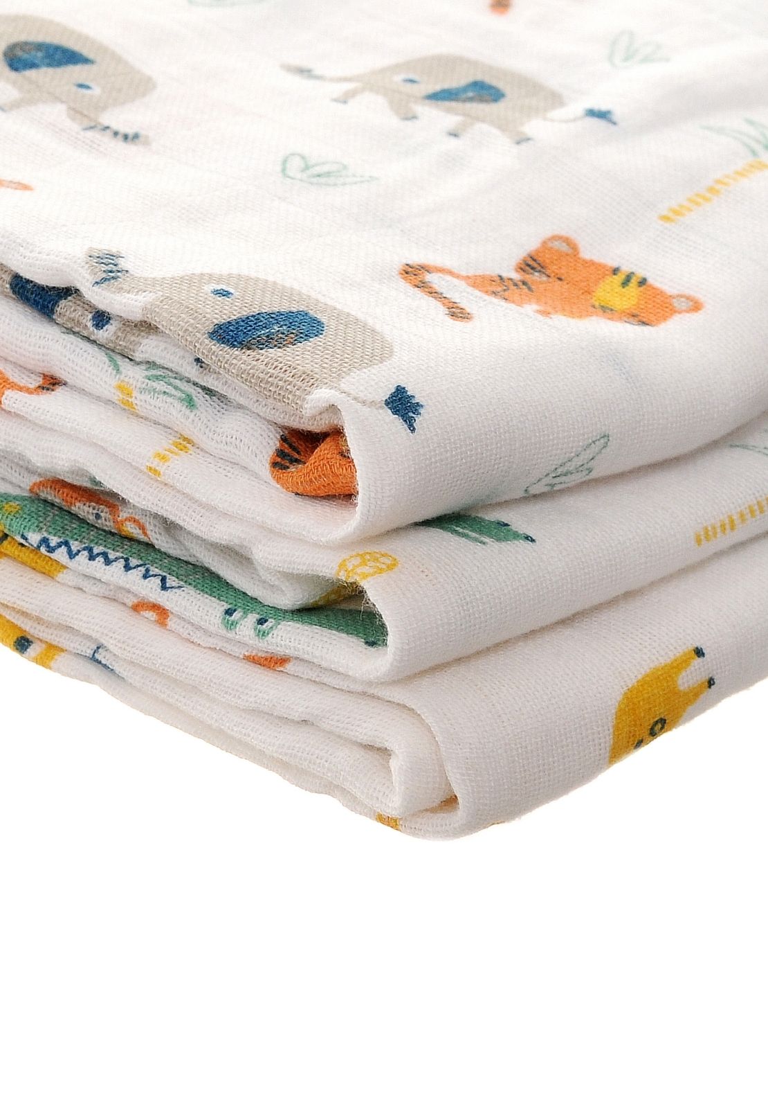 Muslin Cloths 3 Pack - Multicolour