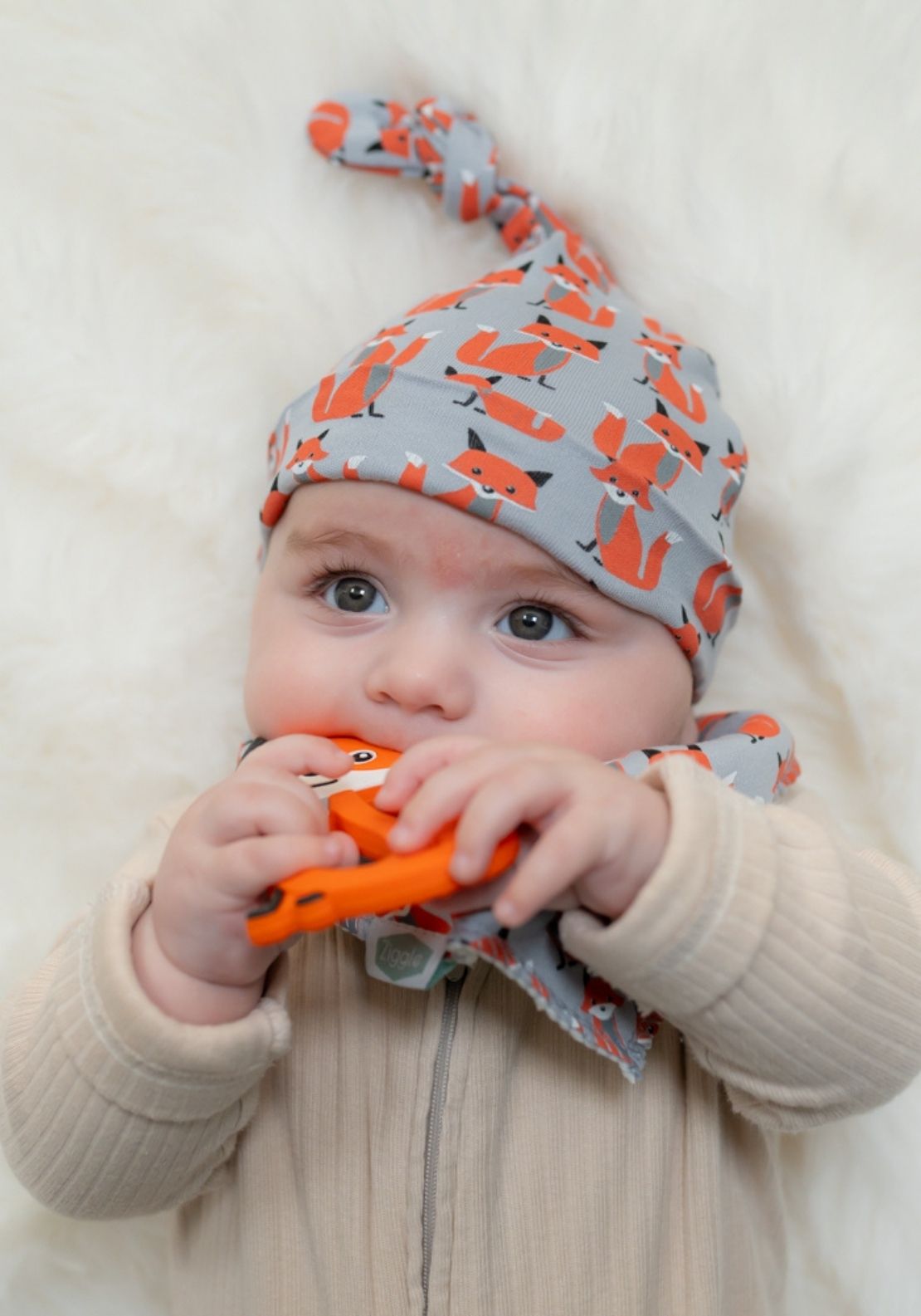Fox Teether - Orange