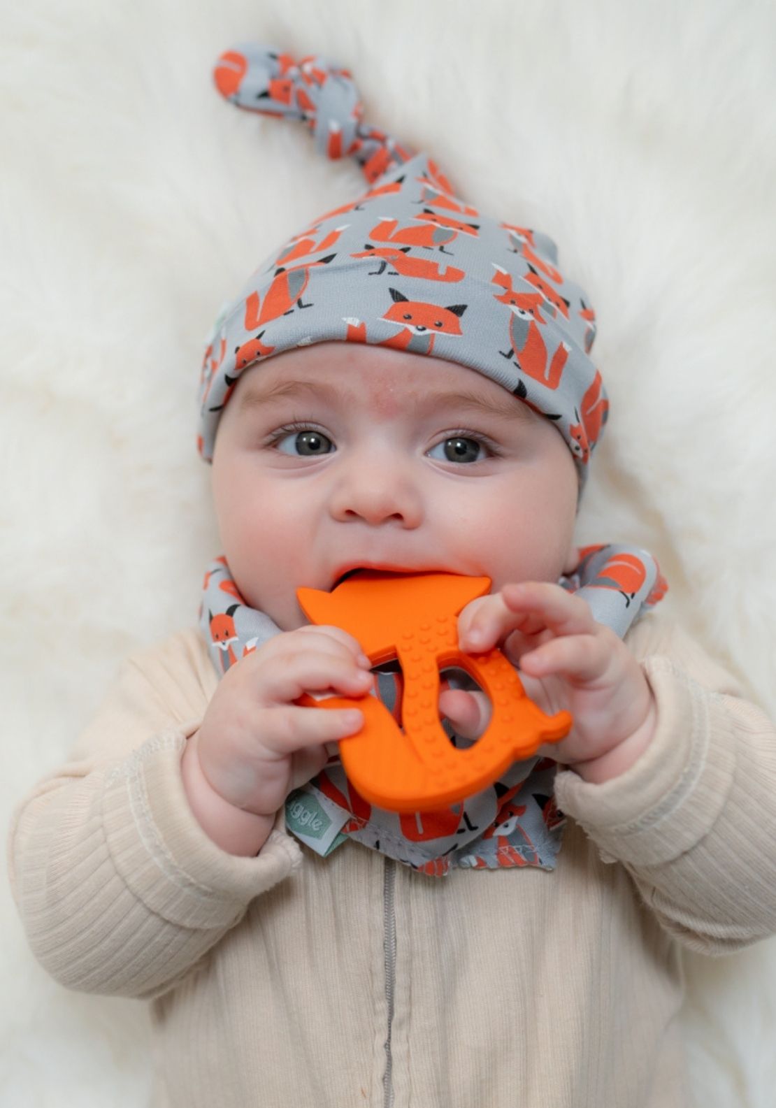 Fox Teether - Orange