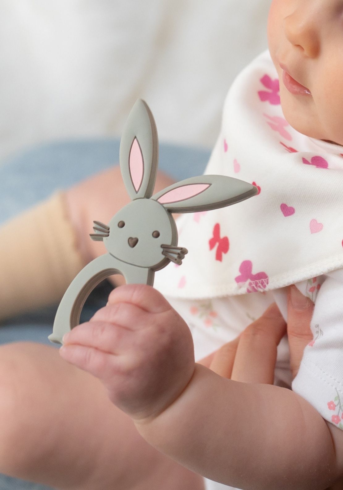 Bunny Teether - Grey